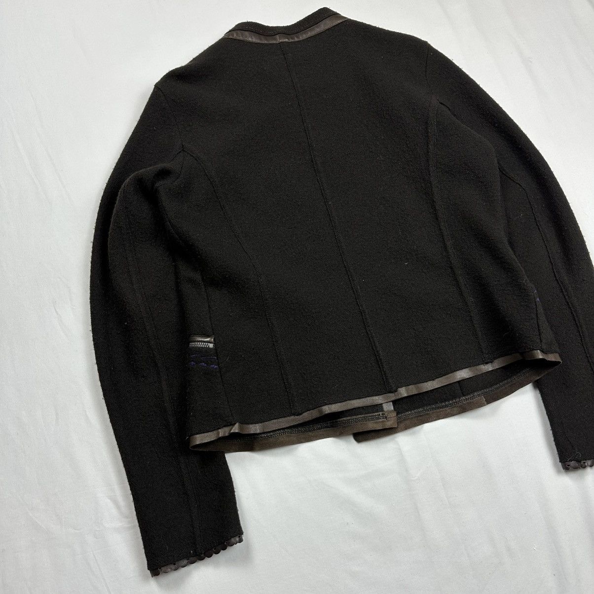 Marithe + Francois Girbaud 00s Marithe Francois Girbaud Asymmetrical Napoleon Jacket Size L / US 10 / IT 46 - 5 Thumbnail