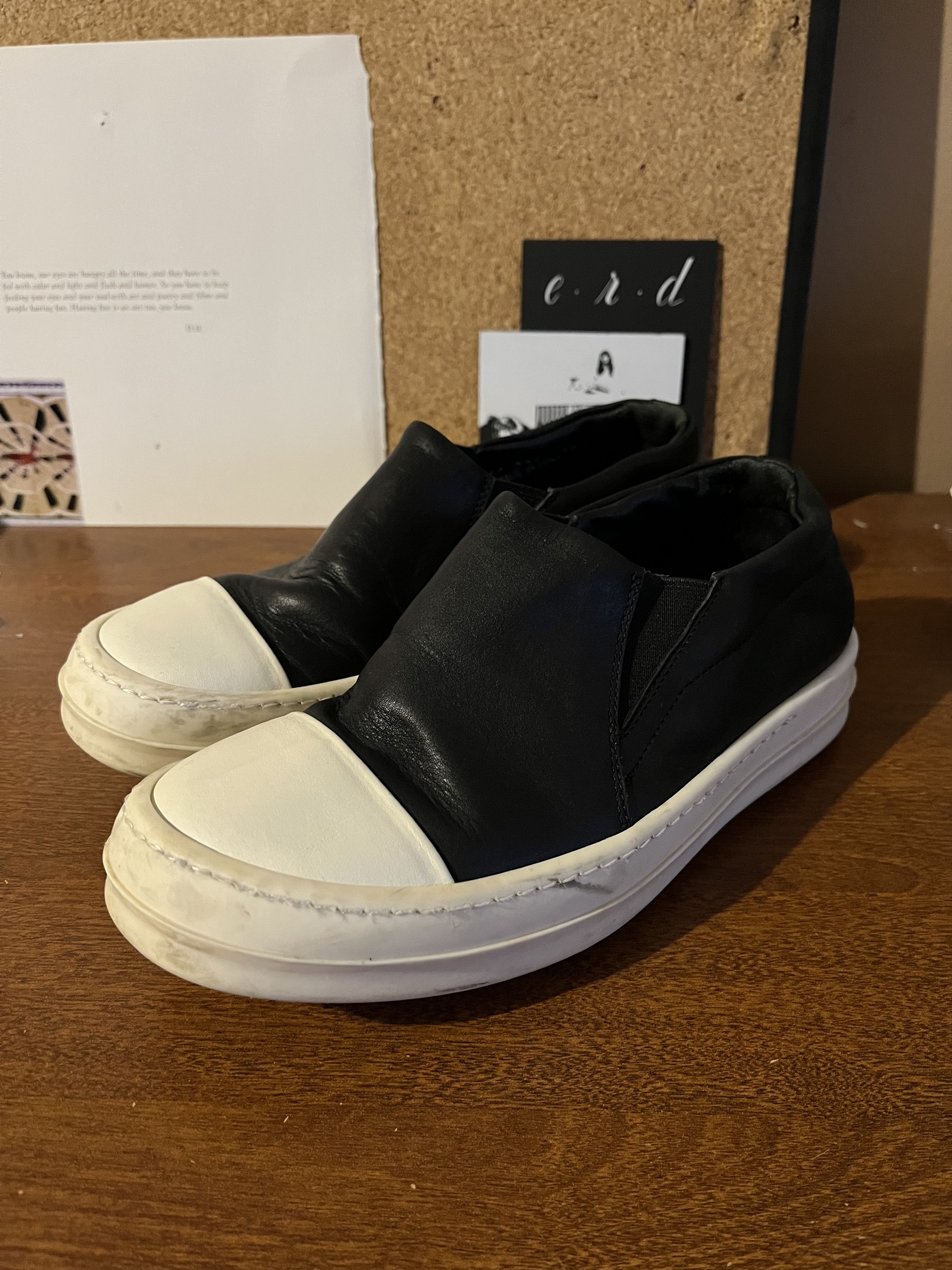 Rick Owens Rick Owens leather slip on sneakers Size US 5 / IT 35 - 5 Thumbnail