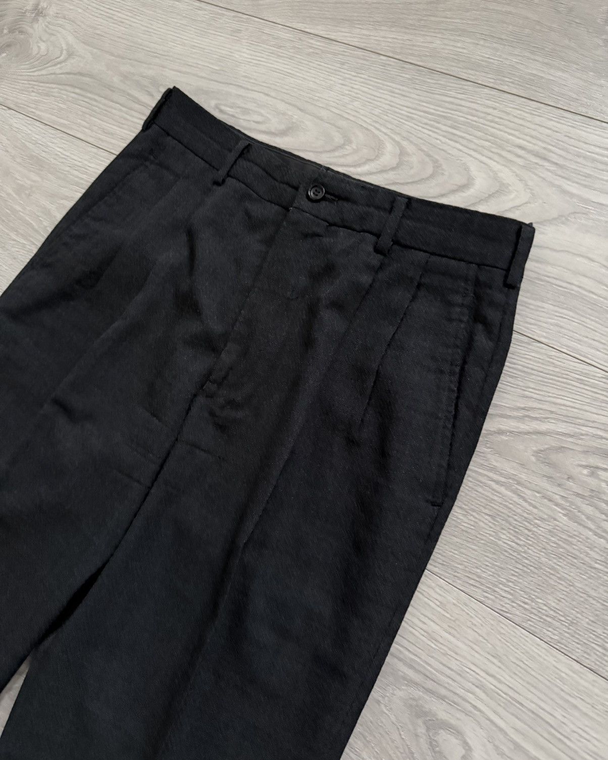 Comme des Garcons Comme Des Garcons Homme 2003 Double Pleat Textured Pants Size US 30 / EU 46 - 3 Thumbnail