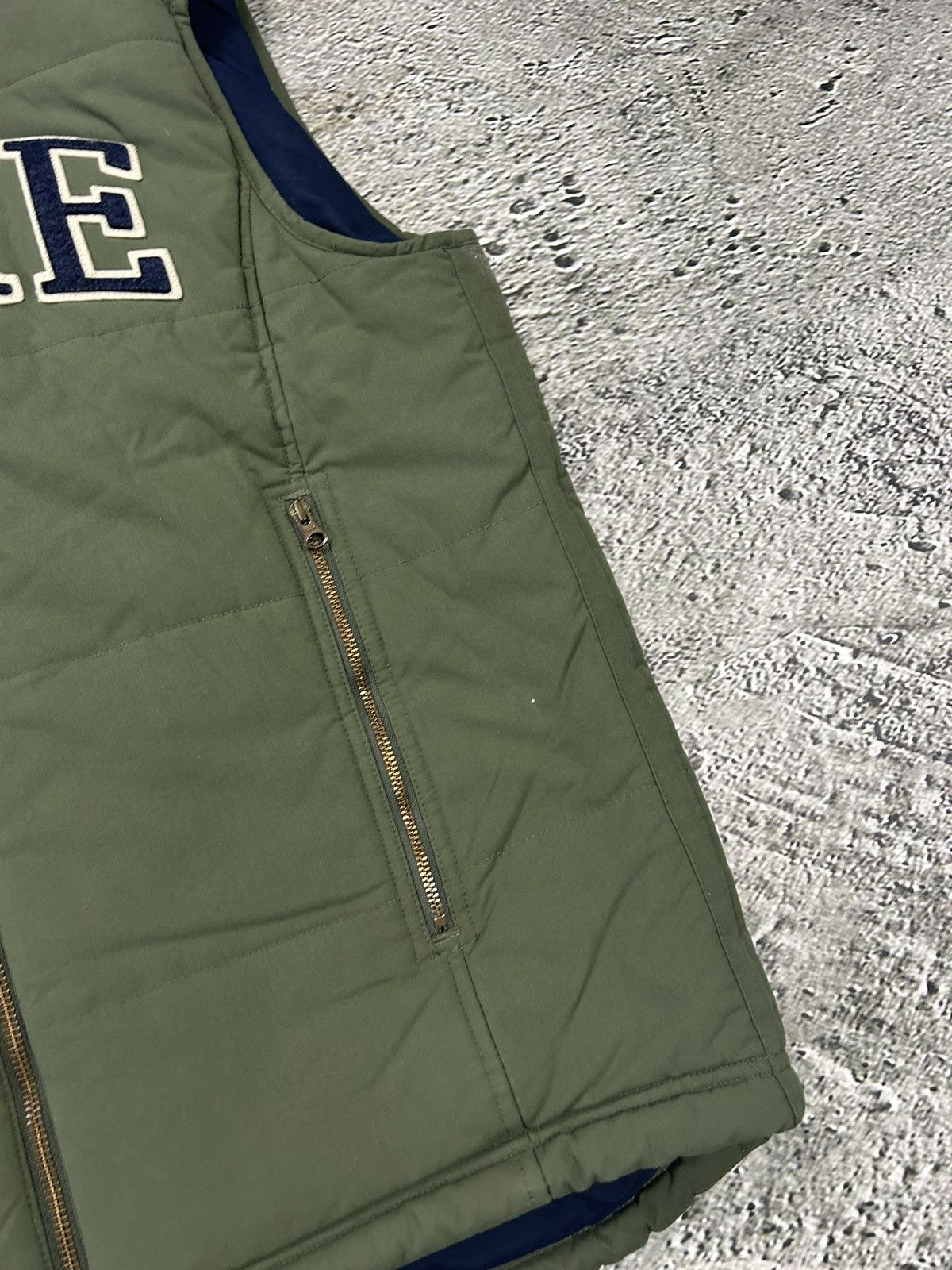 Nike × Vintage Nike puffer vest vintage green big logo spell out Y2K Size US M / EU 48-50 / 2 - 5 Thumbnail
