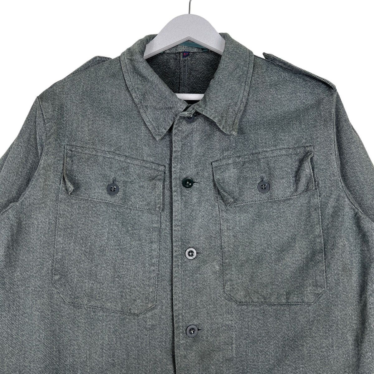 Vintage 🔥 TRUE 50s-60s VINTAGE SPILAG SWISS MILITARY SHIRTS JACKET Size US L / EU 52-54 / 3 - 3 Thumbnail