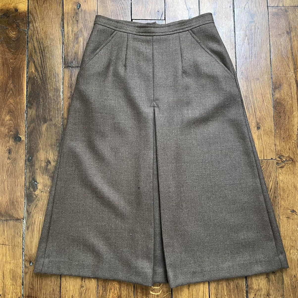 Maison Margiela AW2000 Pleated Wool Skirt Size 27" / US 4 / IT 40 - 2 Thumbnail
