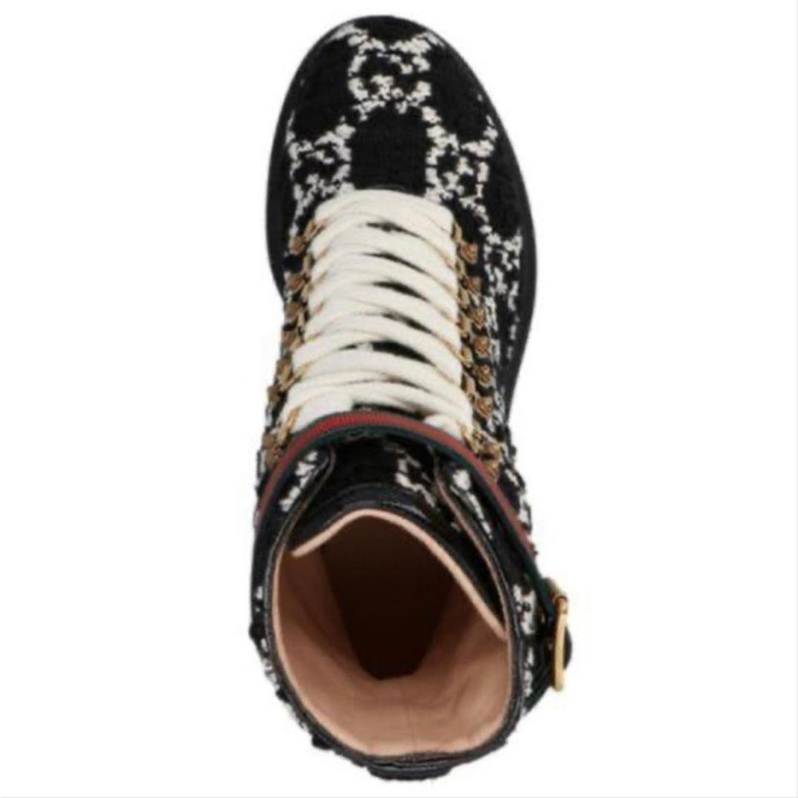 Gucci Trip GG logo wool ankle boots Size US 5.5 / IT 35.5 - 3 Thumbnail