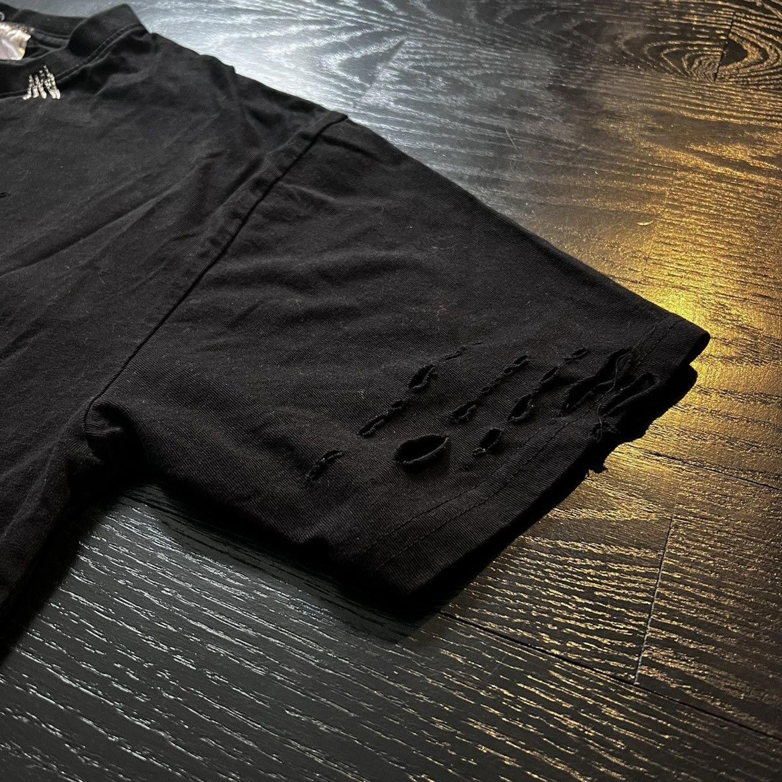 Designer × Ends Repair 1 of 1 Ends Repair Black Distressed “Bitch” Print T-Shirt Size US L / EU 52-54 / 3 - 3 Thumbnail