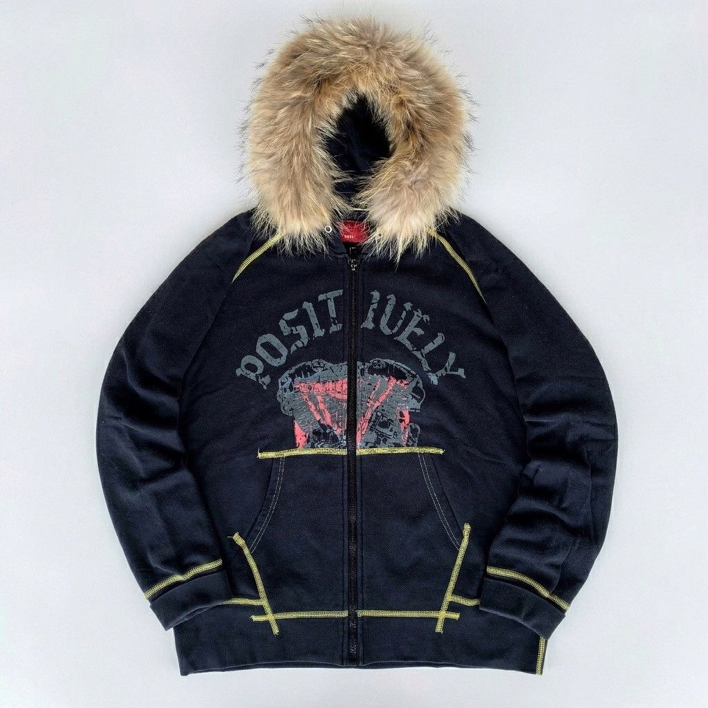 Levi's Vintage Clothing Vtg Levi's Fur Zipper Hoodie Punk Lgb Grunge Vkeii Style Size US L / EU 52-54 / 3 - 1 Thumbnail