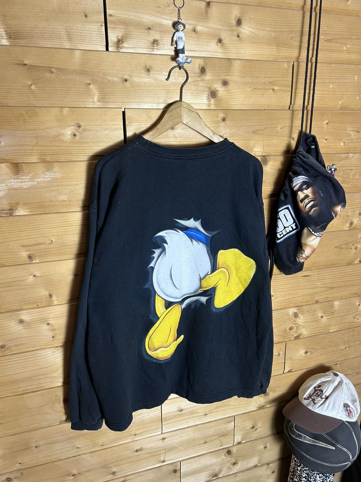 Disney Vintage 90s Disney Donald Duck sweatshirt Size US XL / EU 56 / 4 - 2 Thumbnail