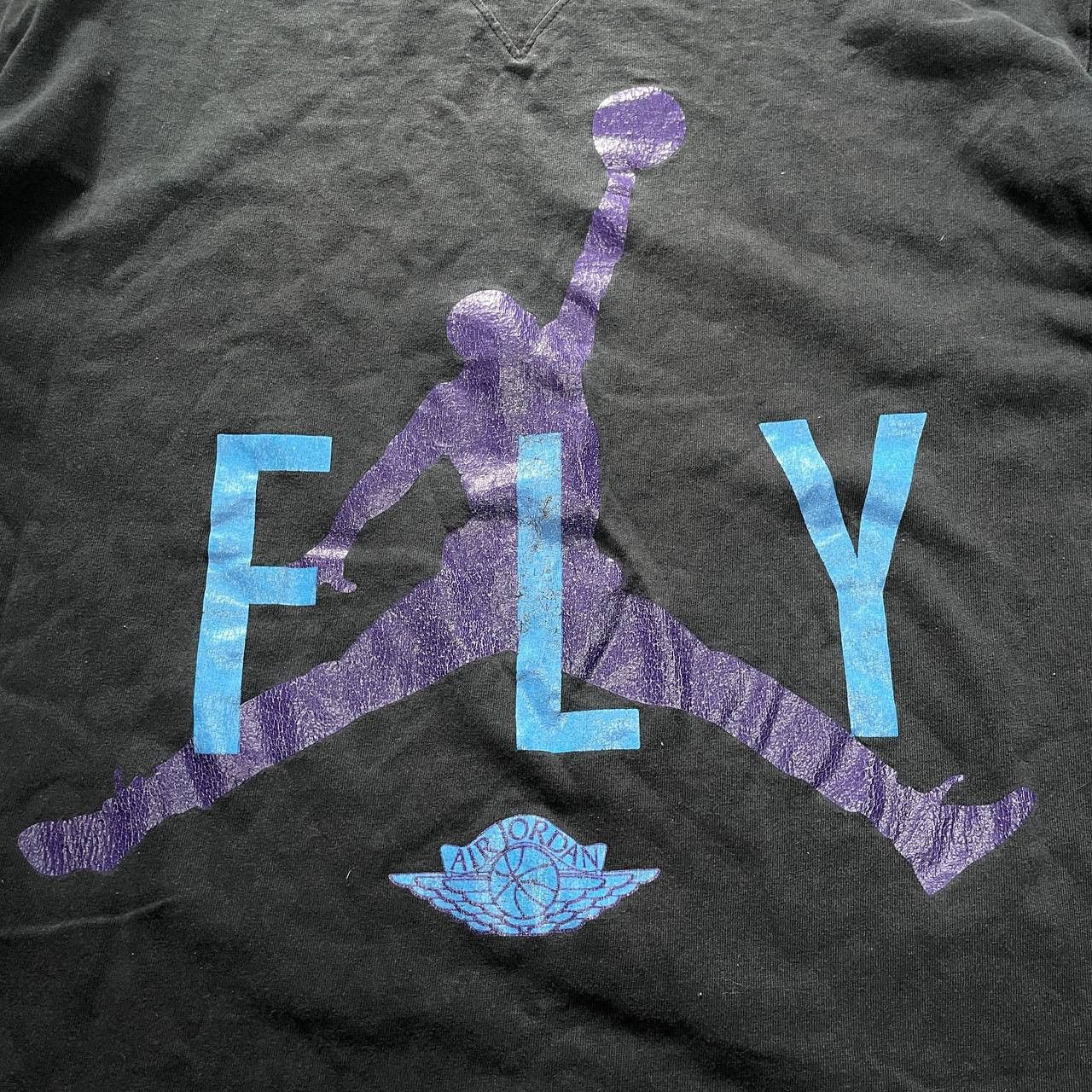 Nike VINTAGE Y2K NIKE AIR JORDAN FLY AMAZING FADED RARE TEE Size US L / EU 52-54 / 3 - 2 Thumbnail