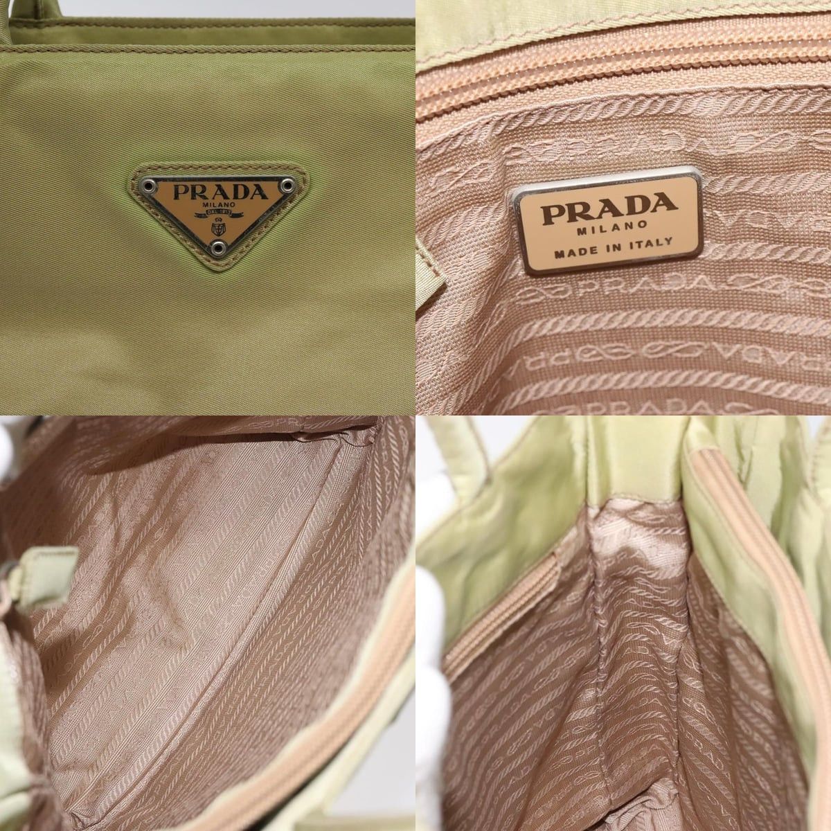 Prada PRADA Hand Bag Nylon Beige Size ONE SIZE - 11 Thumbnail