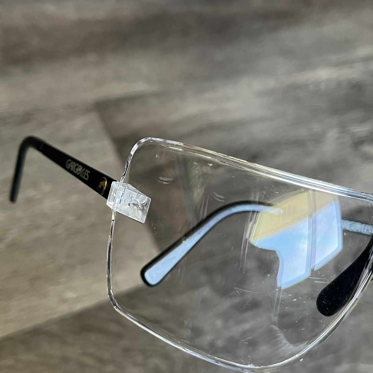 Vintage Vintage 1990s Gargoyles Terminator Model Clear Sport Glasses Size ONE SIZE - 9 Thumbnail