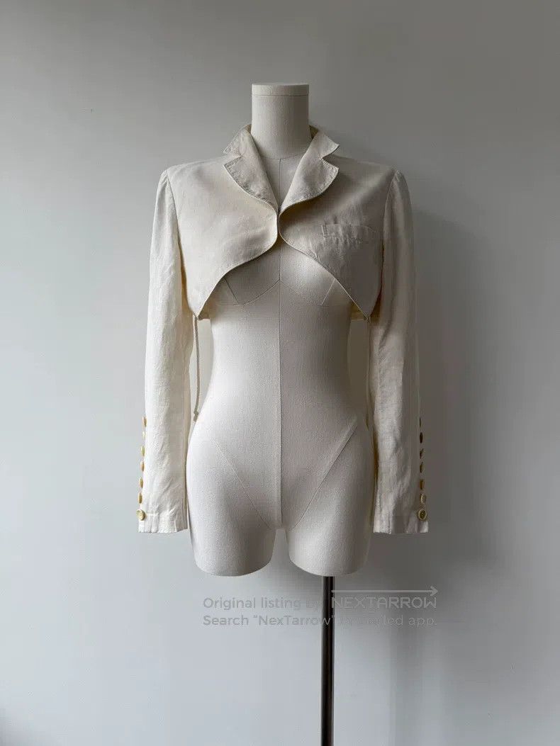 Yohji Yamamoto Yohji Yamamoto size 1 15AW Show Linen Rider Jacket Size S / US 4 / IT 40 - 3 Thumbnail