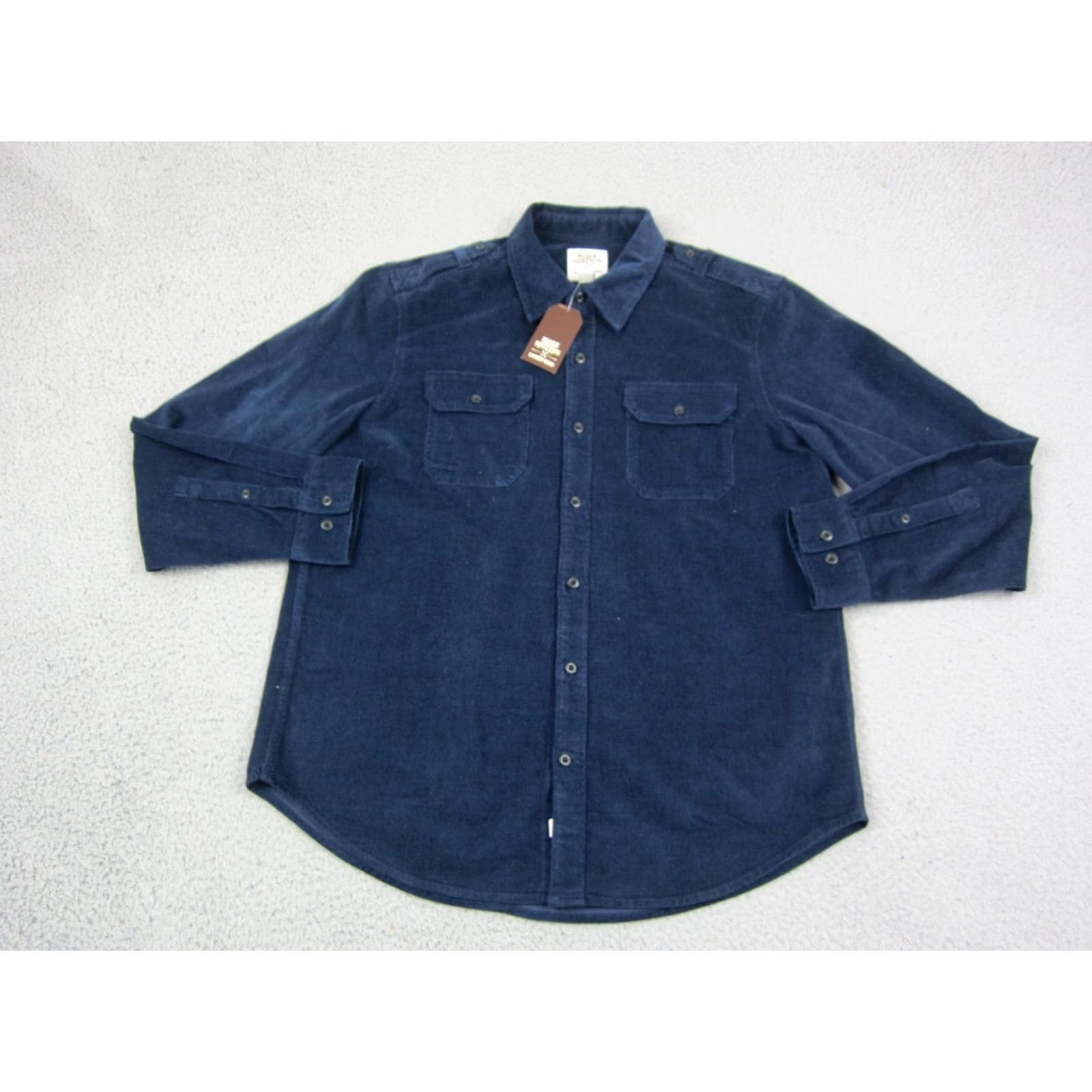 Lands' End Lands End Blake Shelton Shirt Mens Large Blue Corduroy Button Up Western Size US L / EU 52-54 / 3 - 2 Thumbnail