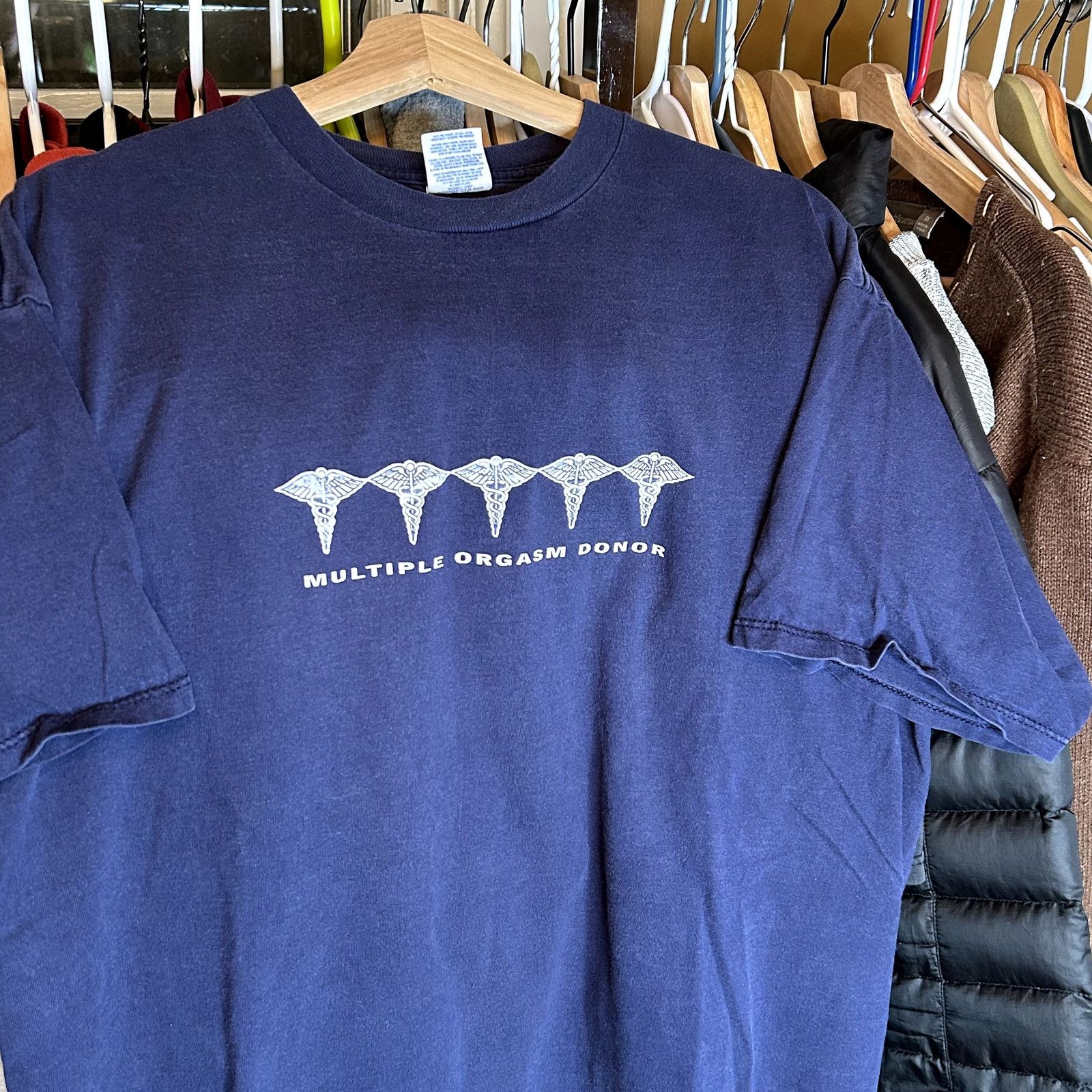 Jerzees Vintage Multiple Orgasm Donor T-Shirt XL Size US XL / EU 56 / 4 - 3 Thumbnail