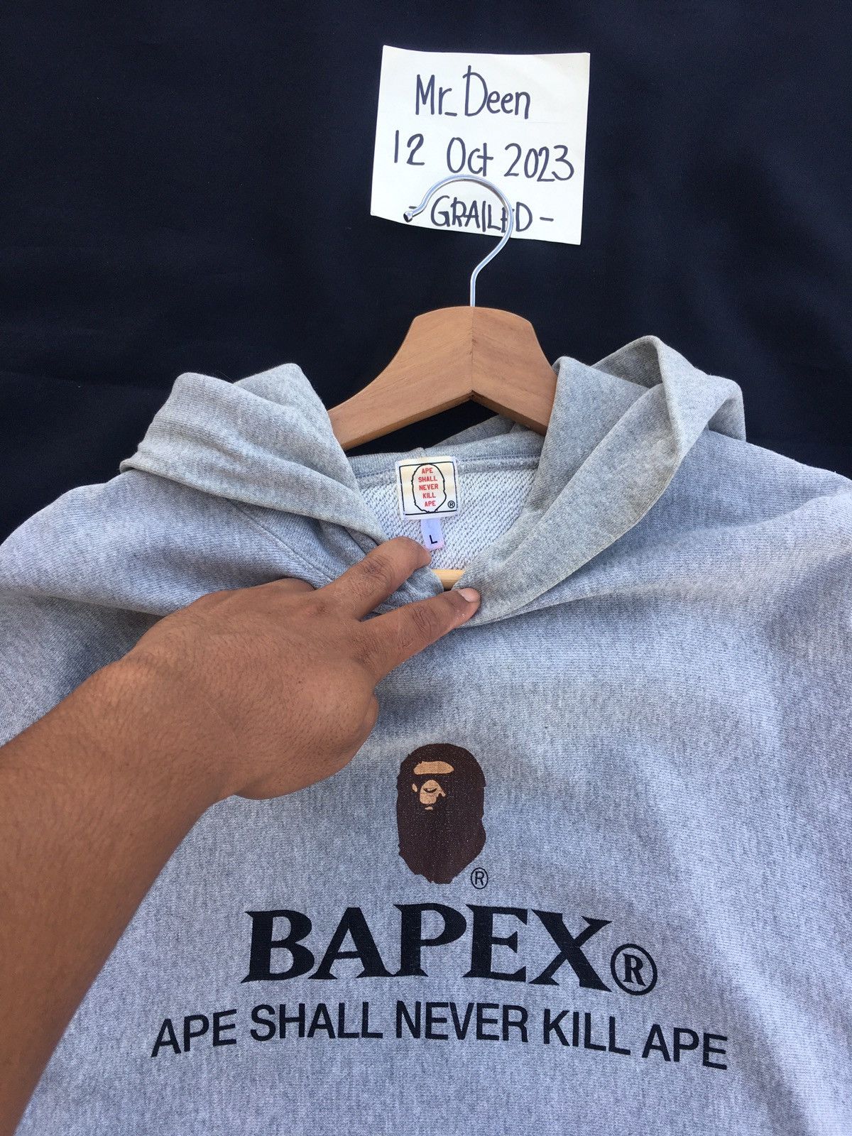 Bape Rare Vintage BAPE BAPEX Sweater Hoodie Size US L / EU 52-54 / 3 - 9 Thumbnail
