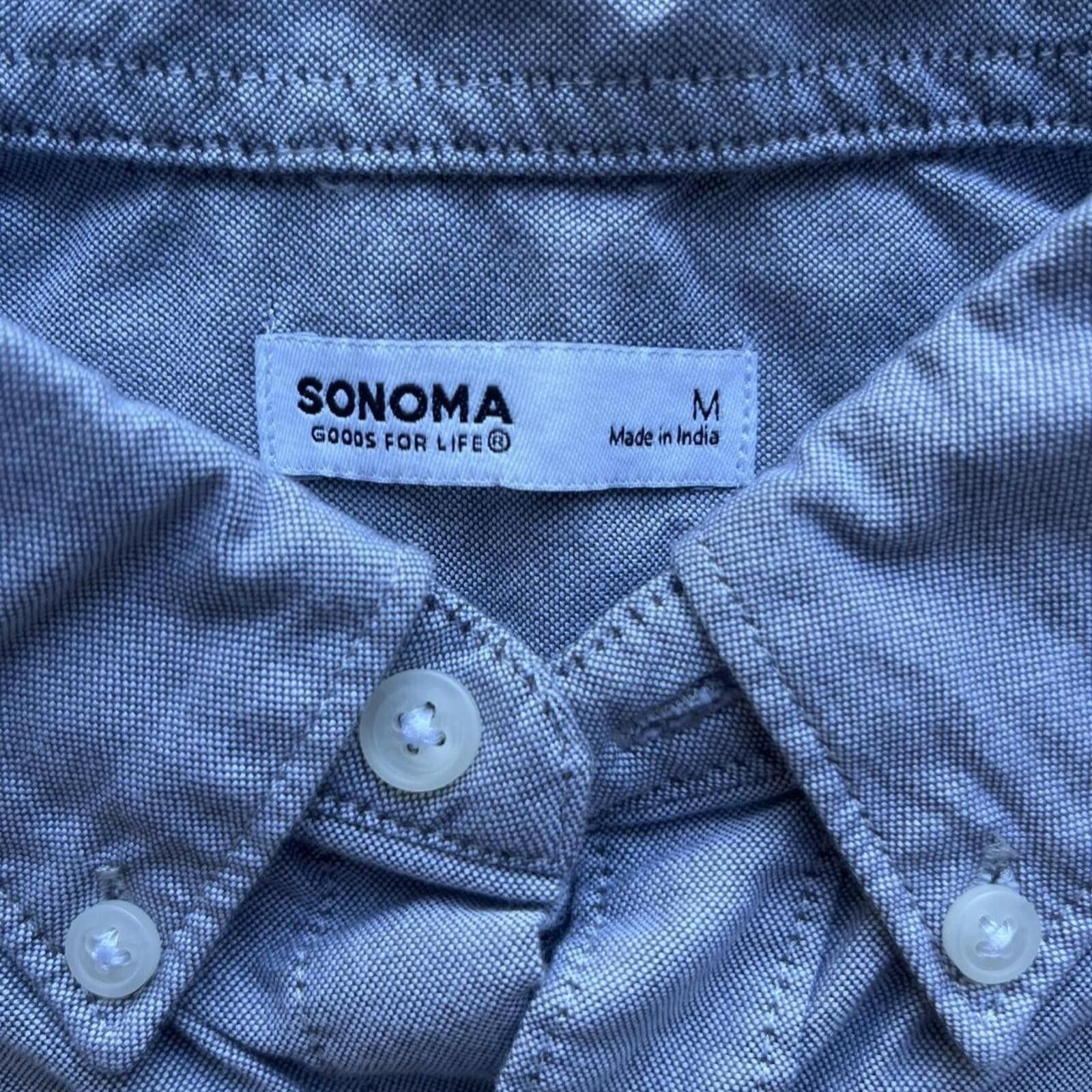 Other Sonoma Men’s Long Sleeve Casual Button Down Large L Shirt Size US L / EU 52-54 / 3 - 3 Thumbnail