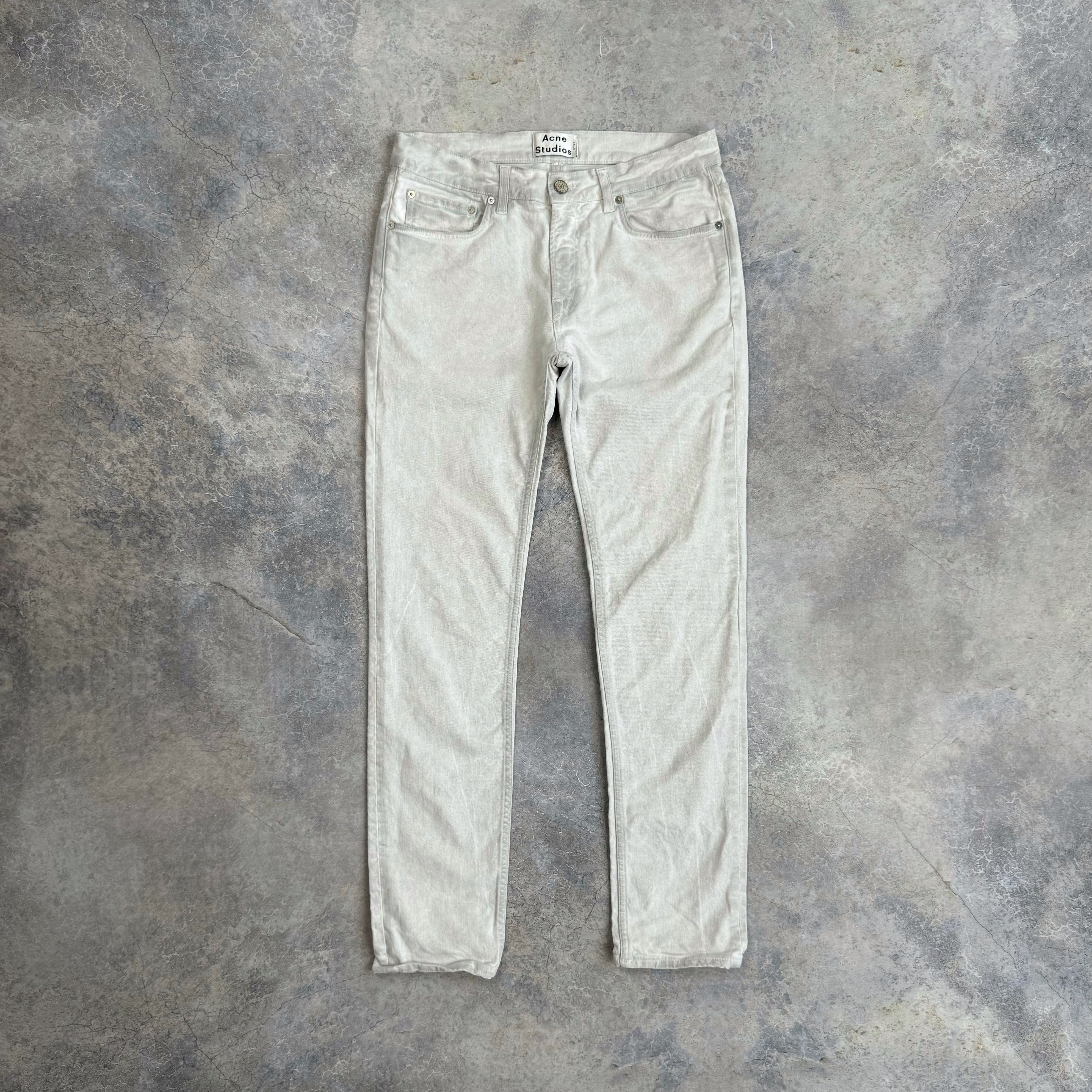 ACNE STUDIOS ACE KANE BURNISHED DENIM JEANS SIZE 32x32