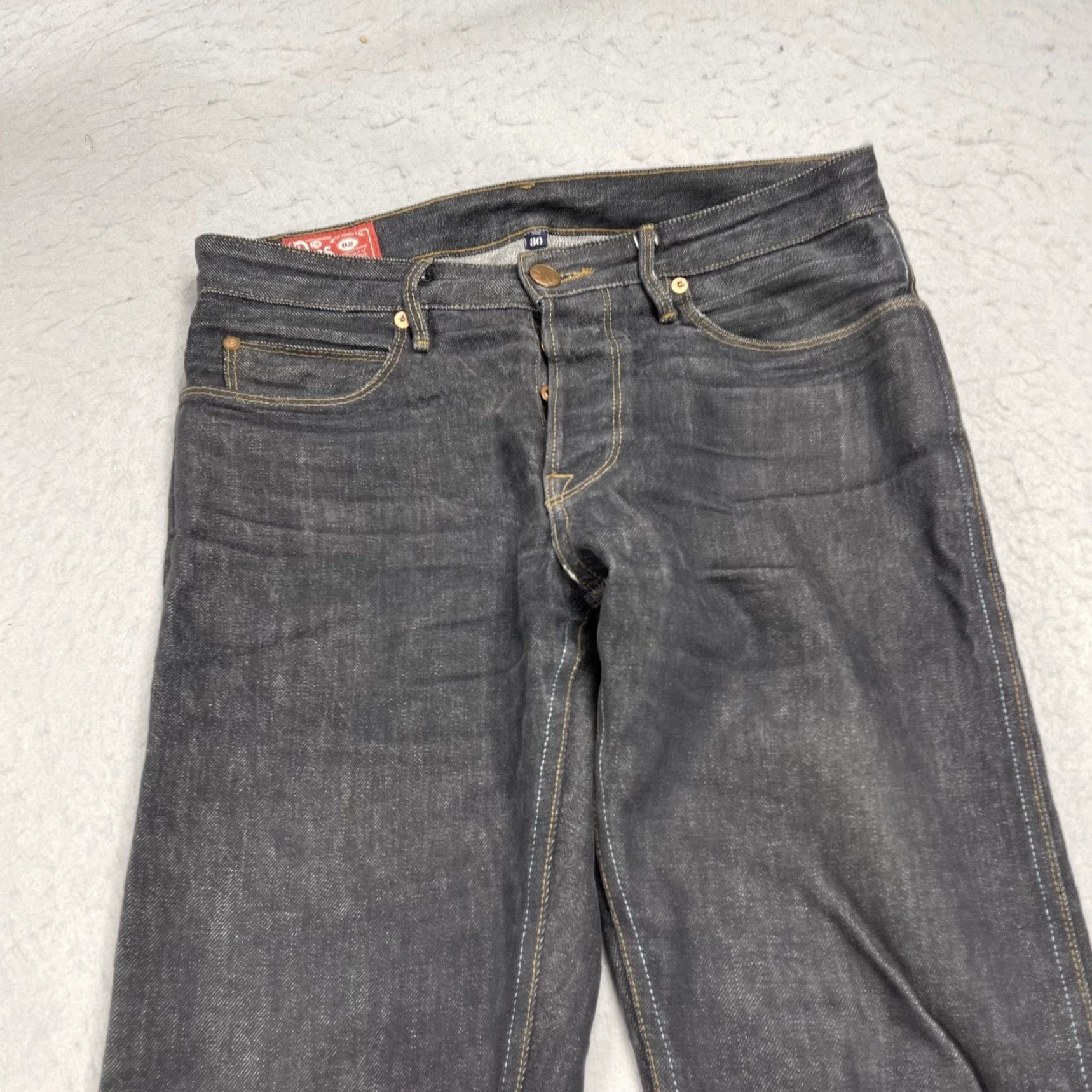 Freenote Cloth Freenote Cloth Jeans Mens 30x30 Black 02 Slim Straight Red Selvedge Japanese USA Shirt Pants Regular Slim Jeans Men Black 30 in Inseam 30 Vintage No Size US 30 / EU 46 - 2 Thumbnail