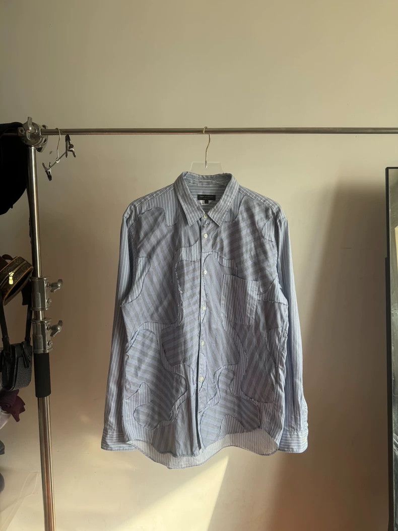 Comme des Garcons Comme Des Garcons Patchwork striped shirt Size US L / EU 52-54 / 3 - 1 Thumbnail