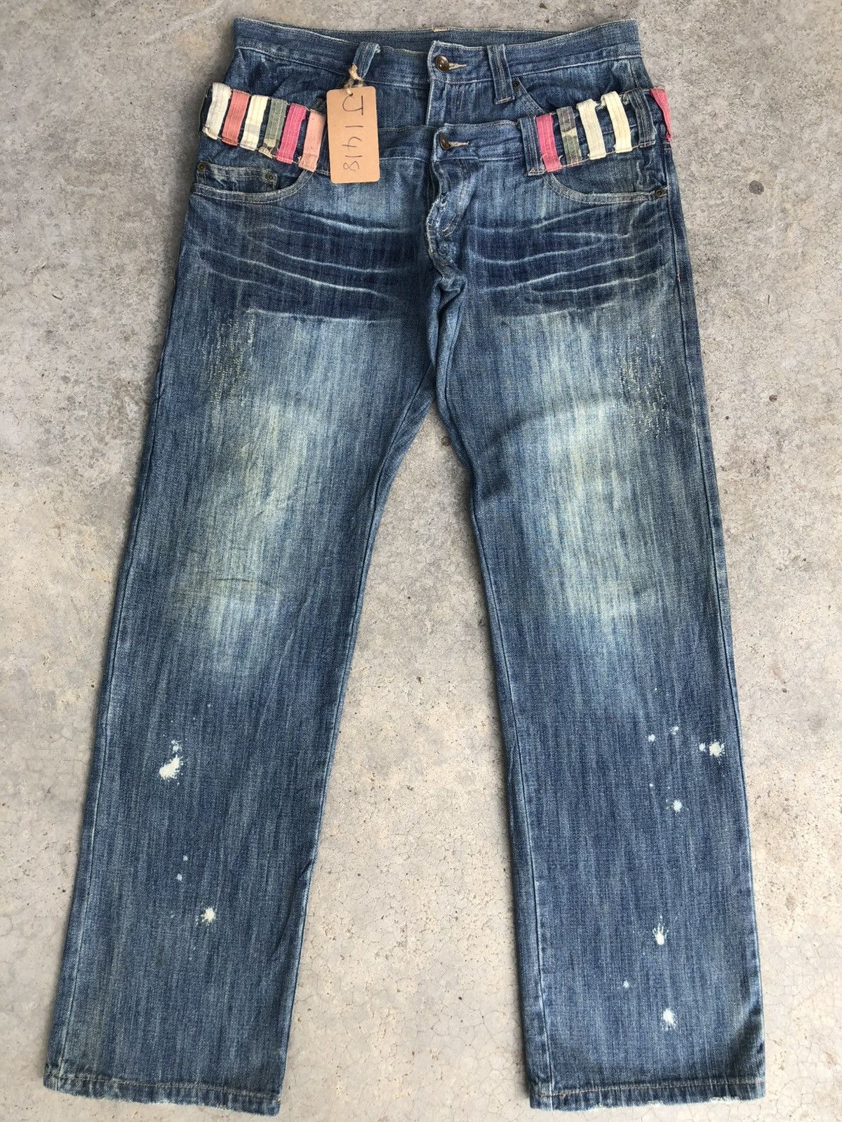 Hysteric Glamour Japanese Gumu Double Waist Distressed Jeans Size US 32 / EU 48 - 1 Thumbnail