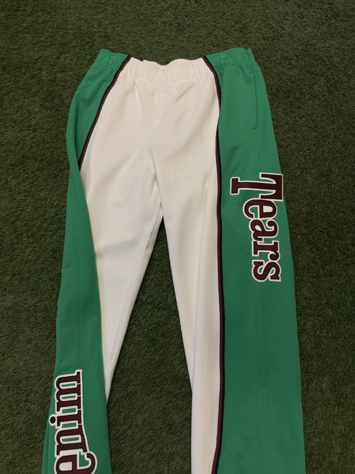 DENIM TEARS Denim Tears Green White Track Pants Size L Size US 34 / EU 50 - 5 Thumbnail