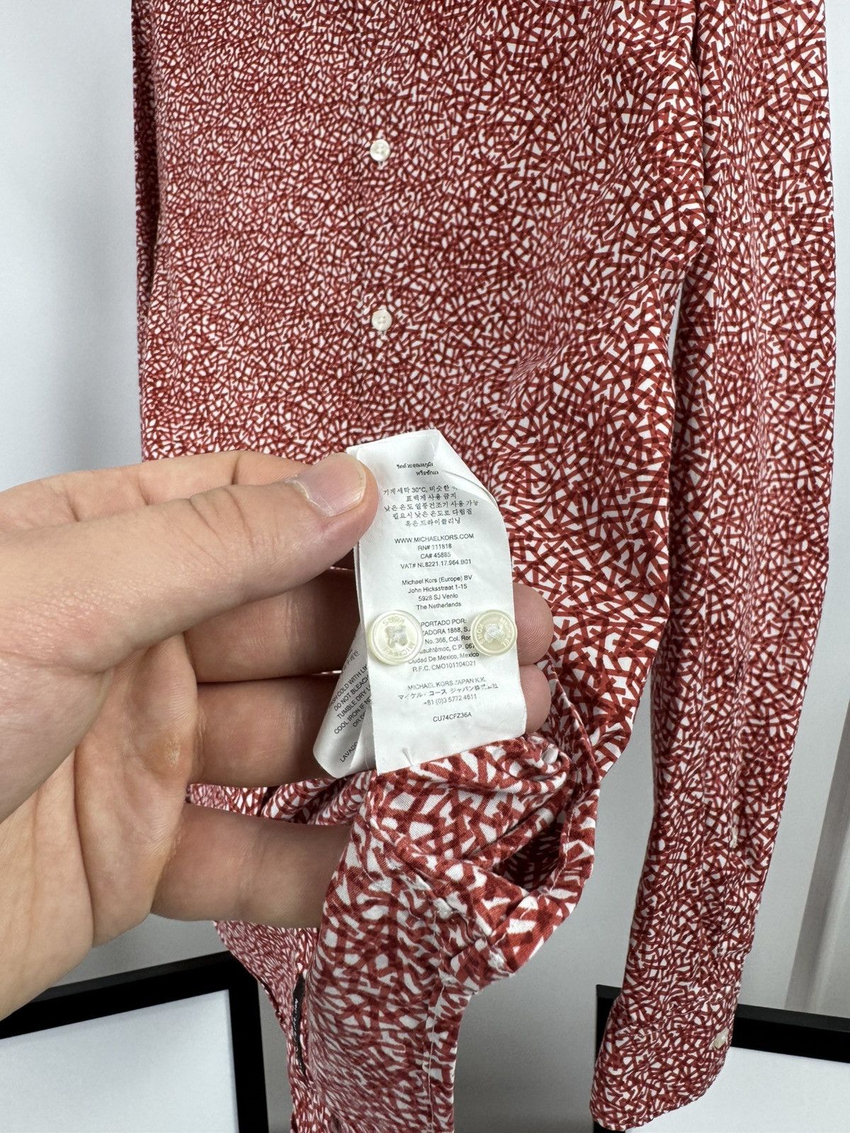 Michael Kors Michael Kors Slim Fit Shirt Size US M / EU 48-50 / 2 - 9 Thumbnail