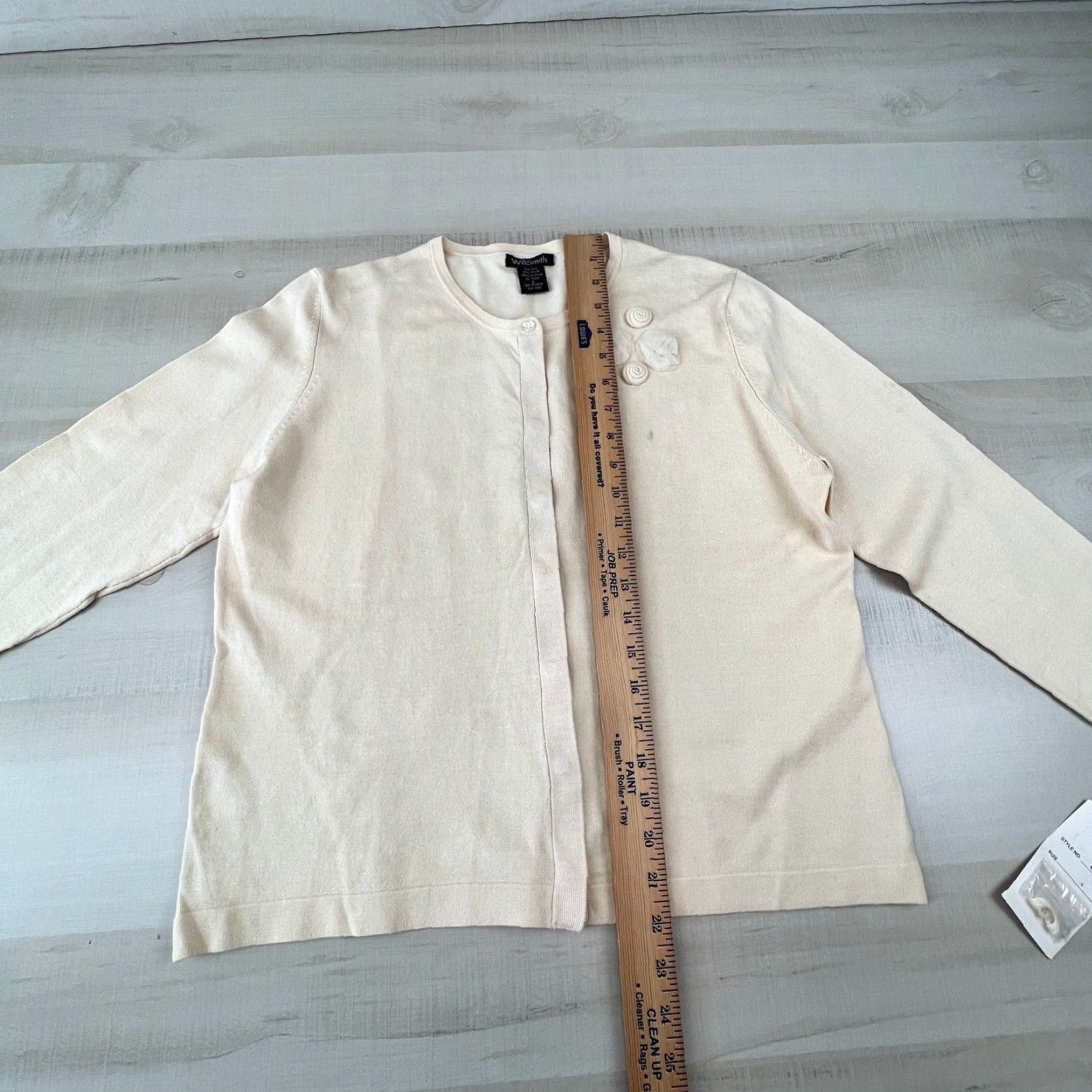 Willi Smith Willi Smith Womens Sweater Large Cream Size L / US 10 / IT 46 - 7 Thumbnail