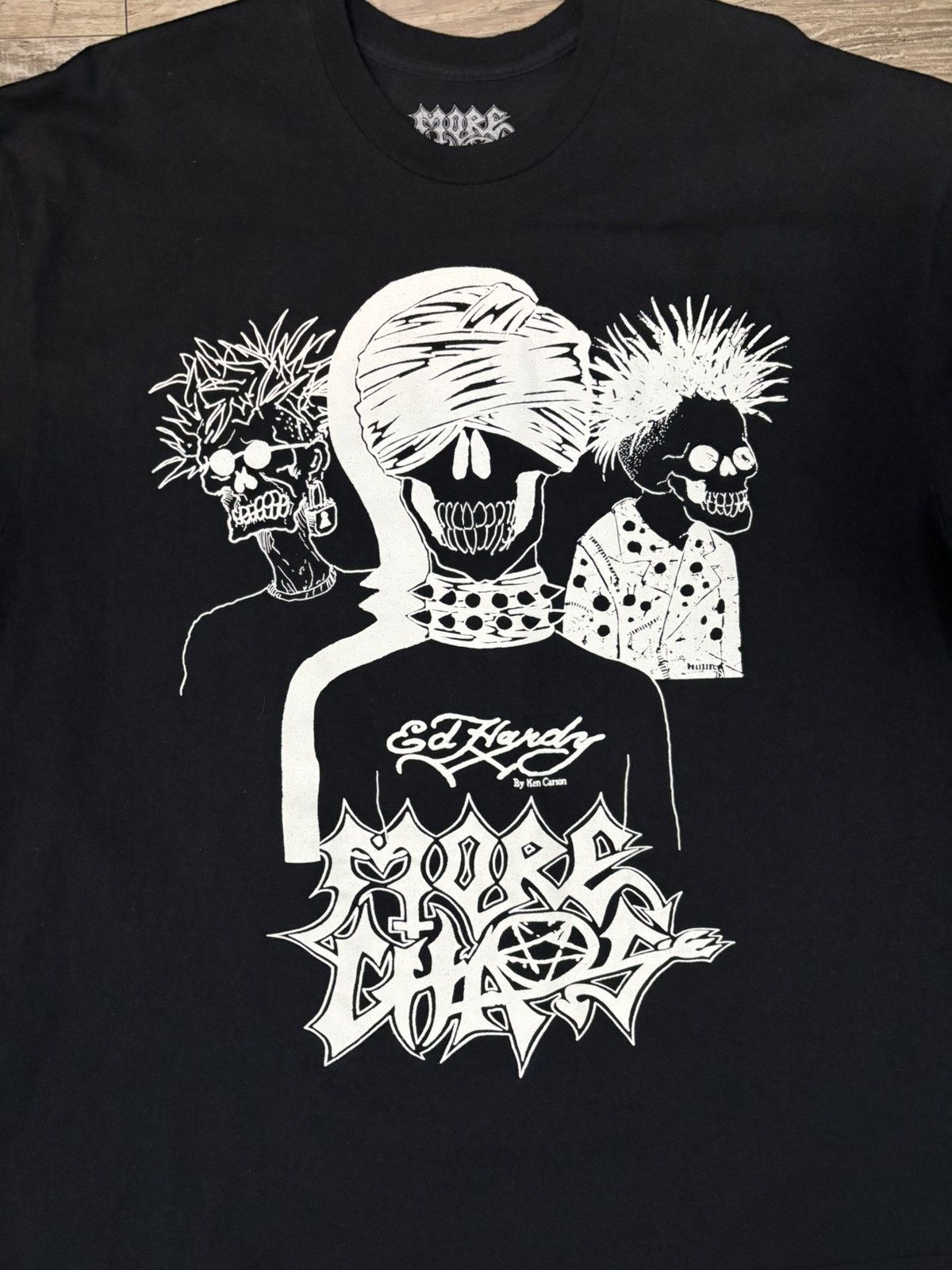 Ken Carson More Chaos X Ed Hardy T-Shirt Merch Size US XXL / EU 58 / 5 - 2 Thumbnail