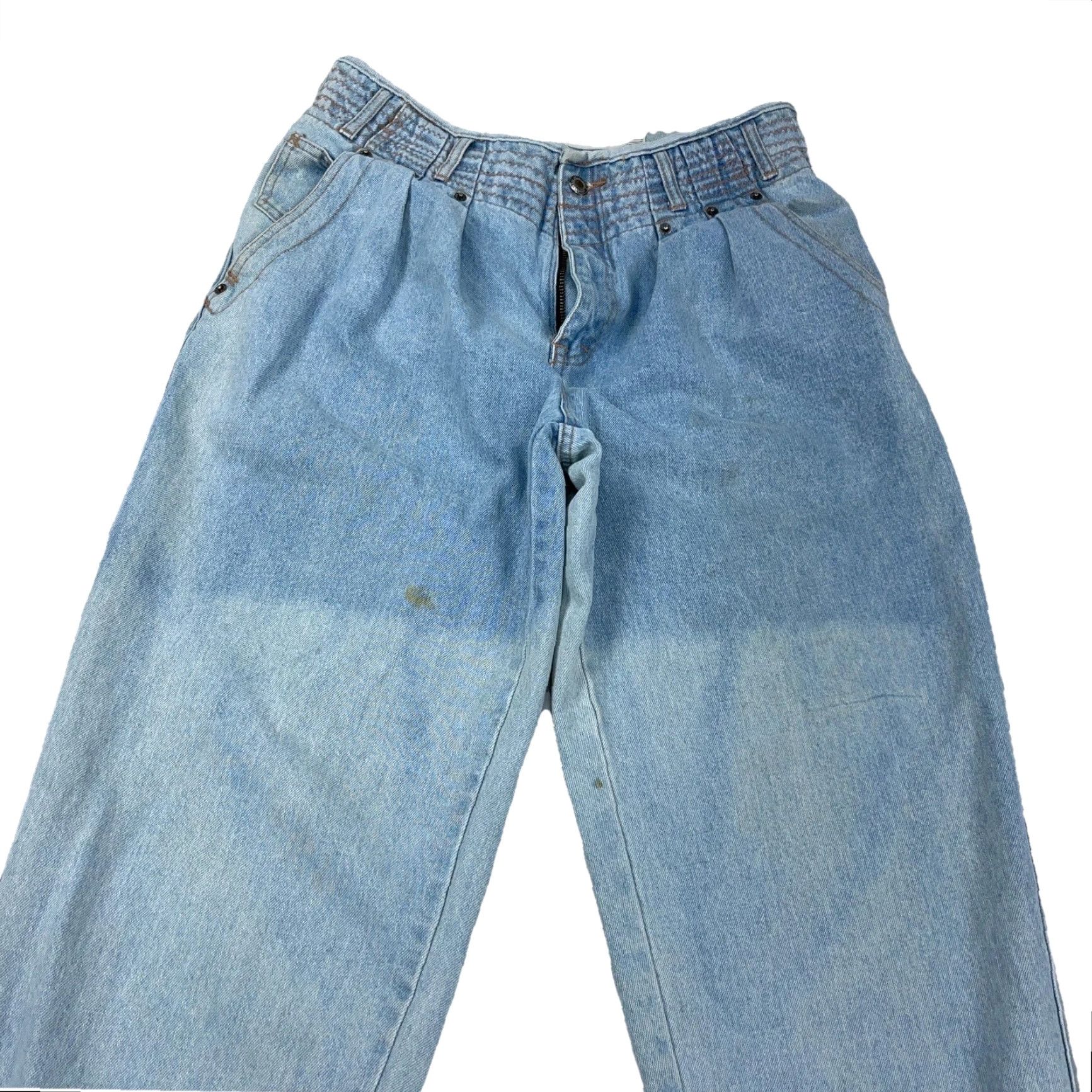 Vintage VINTAGE UNIONBAY Jeans Men 34x30 Baggy Tapered Leg Blue denim 5-pocket Work Grunge 70s 80s Classic Mens Jeans Size US 34 / EU 50 - 3 Thumbnail
