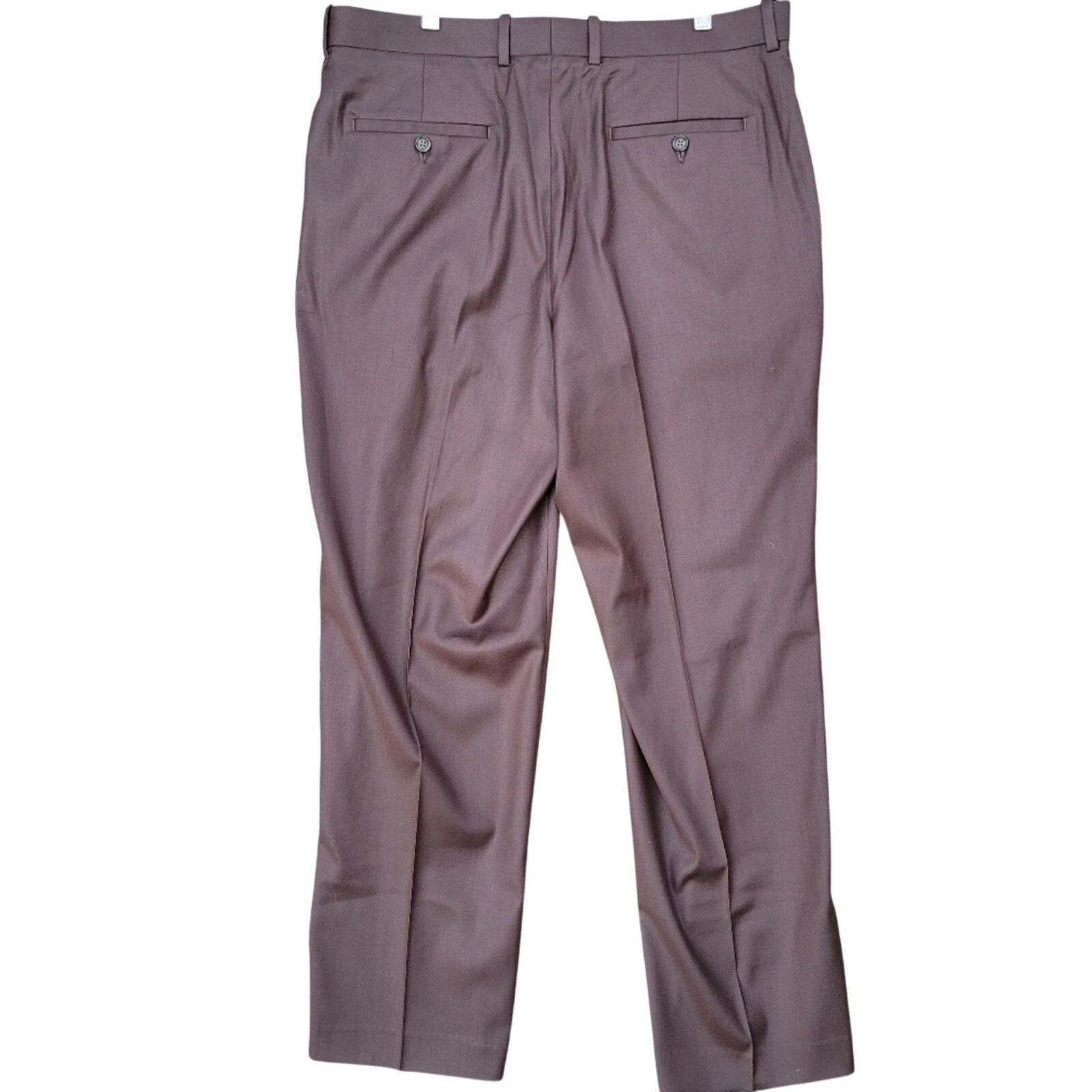Perry Ellis NWT New Perry Ellis Mens 36/32 Brown Career Pants Size US 32 / EU 48 - 2 Thumbnail