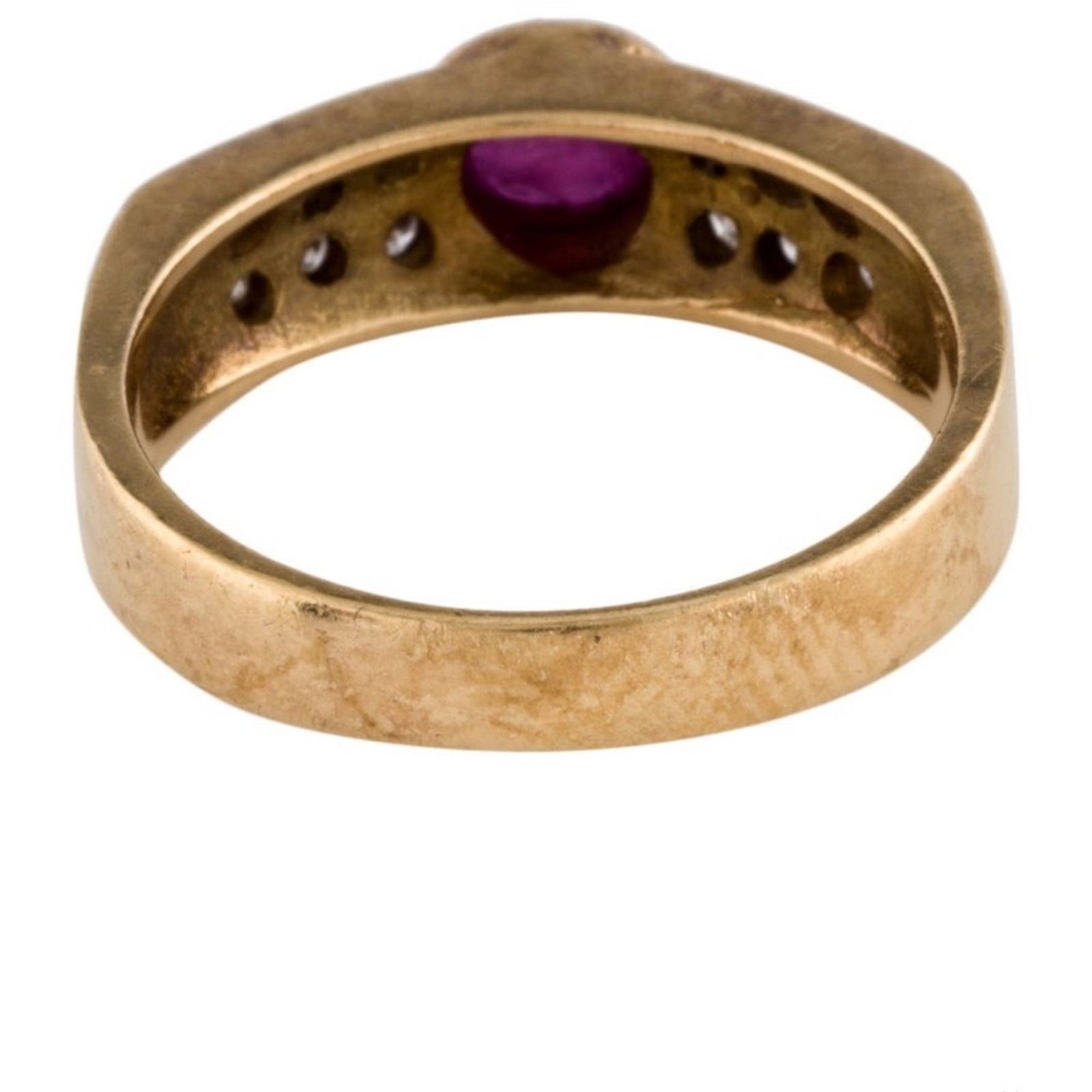 Other Cabochon Ruby ring set with diamond stones set in an 18 k Size ONE SIZE - 7 Thumbnail