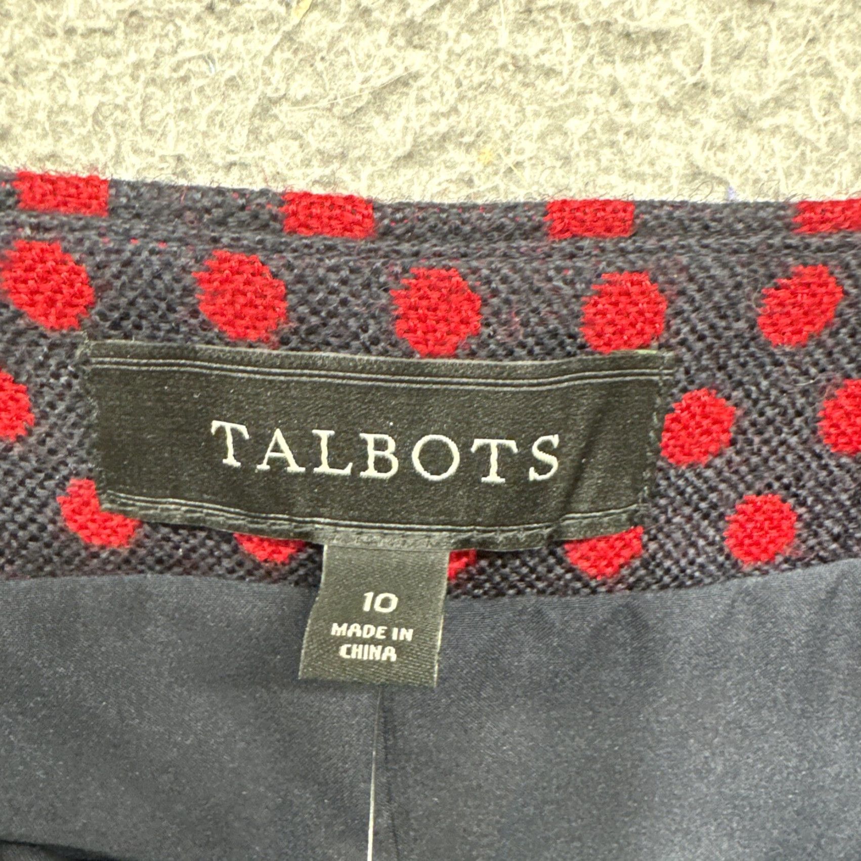 Talbots Talbots Women’s Pencil Skirt Polka Dot Lined Knee Length Size 10 NEW Size 32" / US 10 / IT 46 - 3 Thumbnail