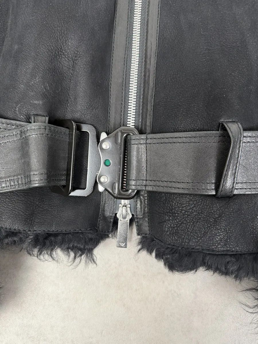 Emporio Armani FW2018 Emporio Armani Plushed Leather Black Belted Jacket Size US L / EU 52-54 / 3 - 8 Thumbnail