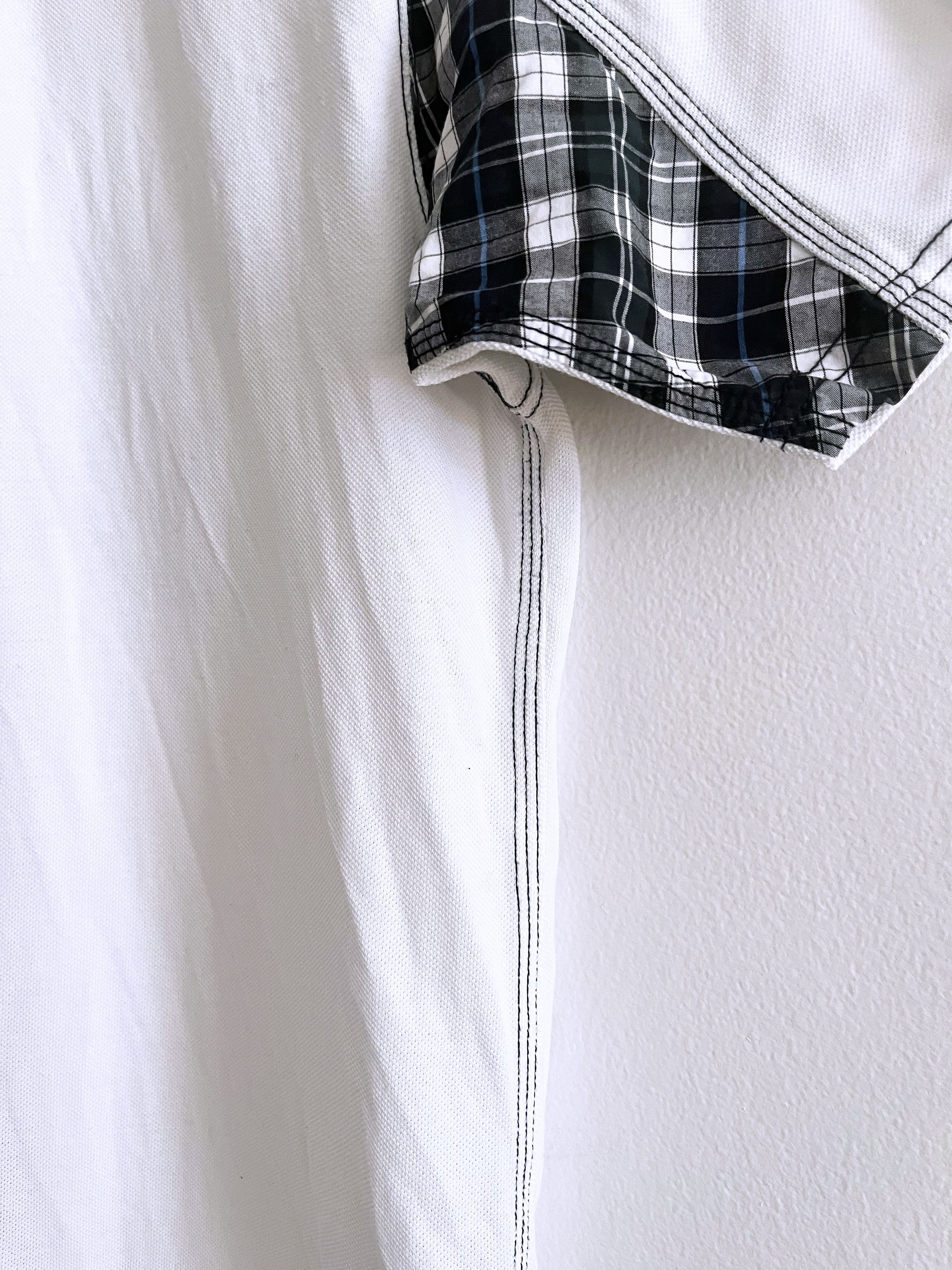 Junya Watanabe × Lacoste white + plad polo shirt Size US S / EU 44-46 / 1 - 9 Thumbnail