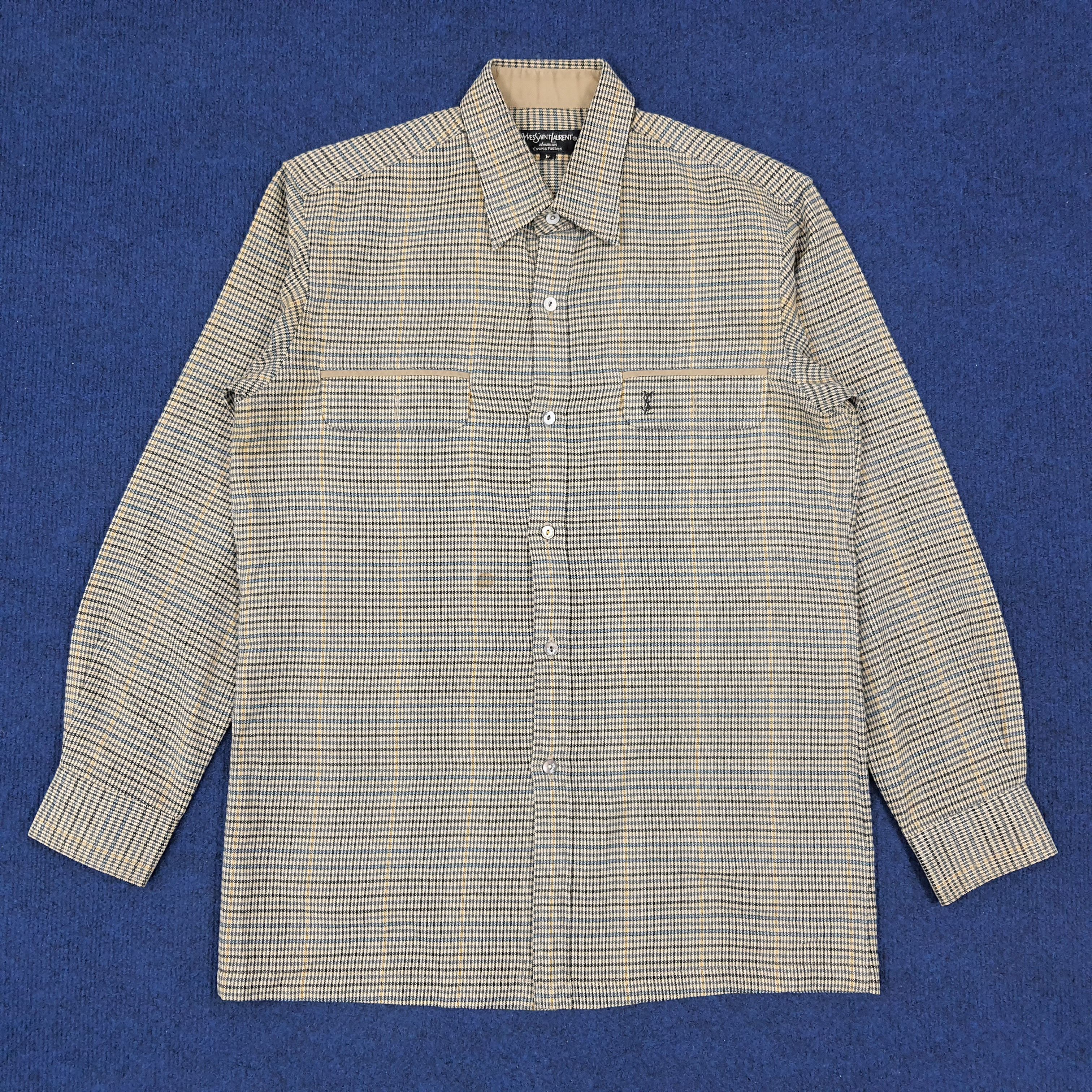 Vintage × Yves Saint Laurent Vintage Yves Saint Laurent Designer Button Up Shirt Size US S / EU 44-46 / 1 - 1 Thumbnail