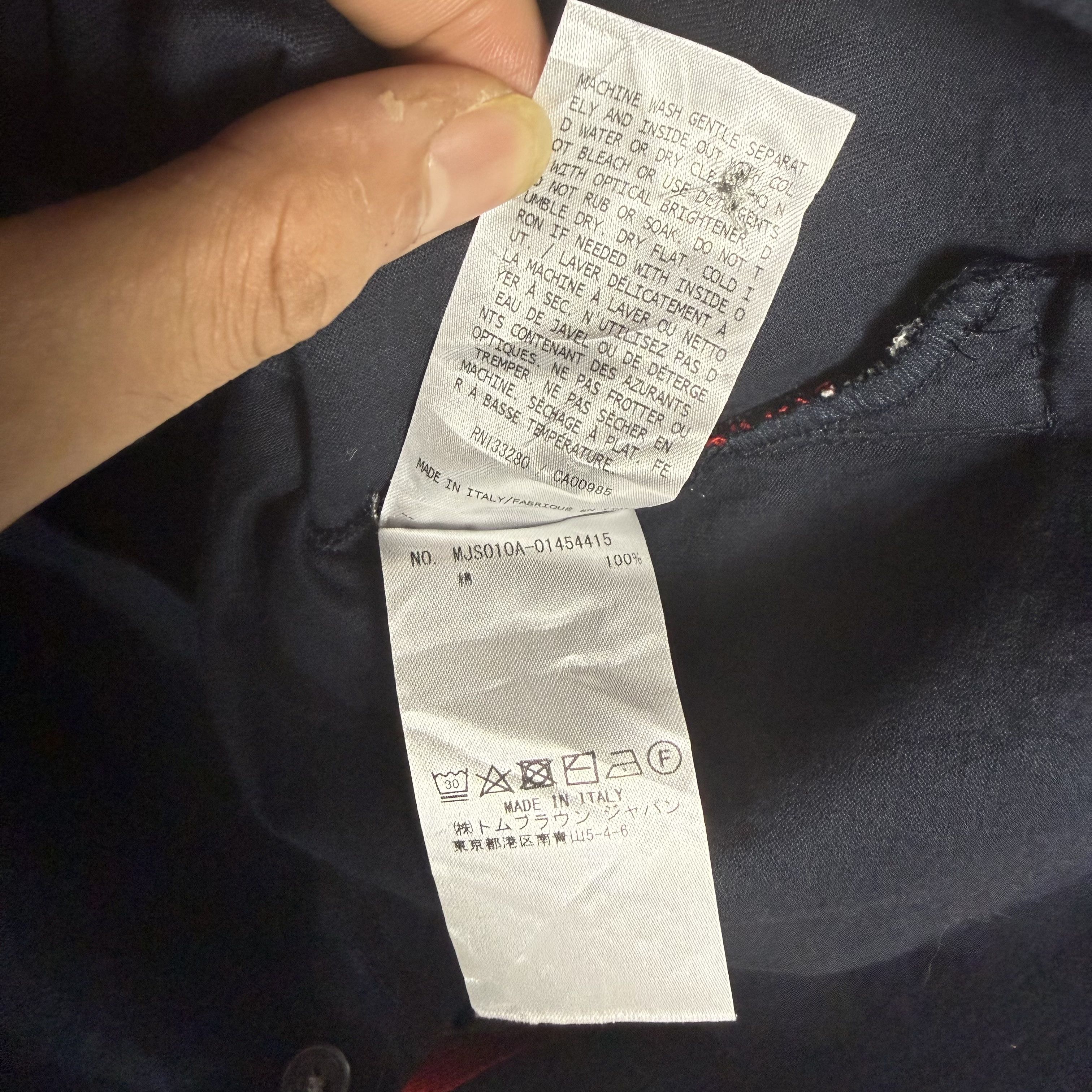 Thom Browne Thom Browne Navy Tshirt Size US M / EU 48-50 / 2 - 7 Thumbnail
