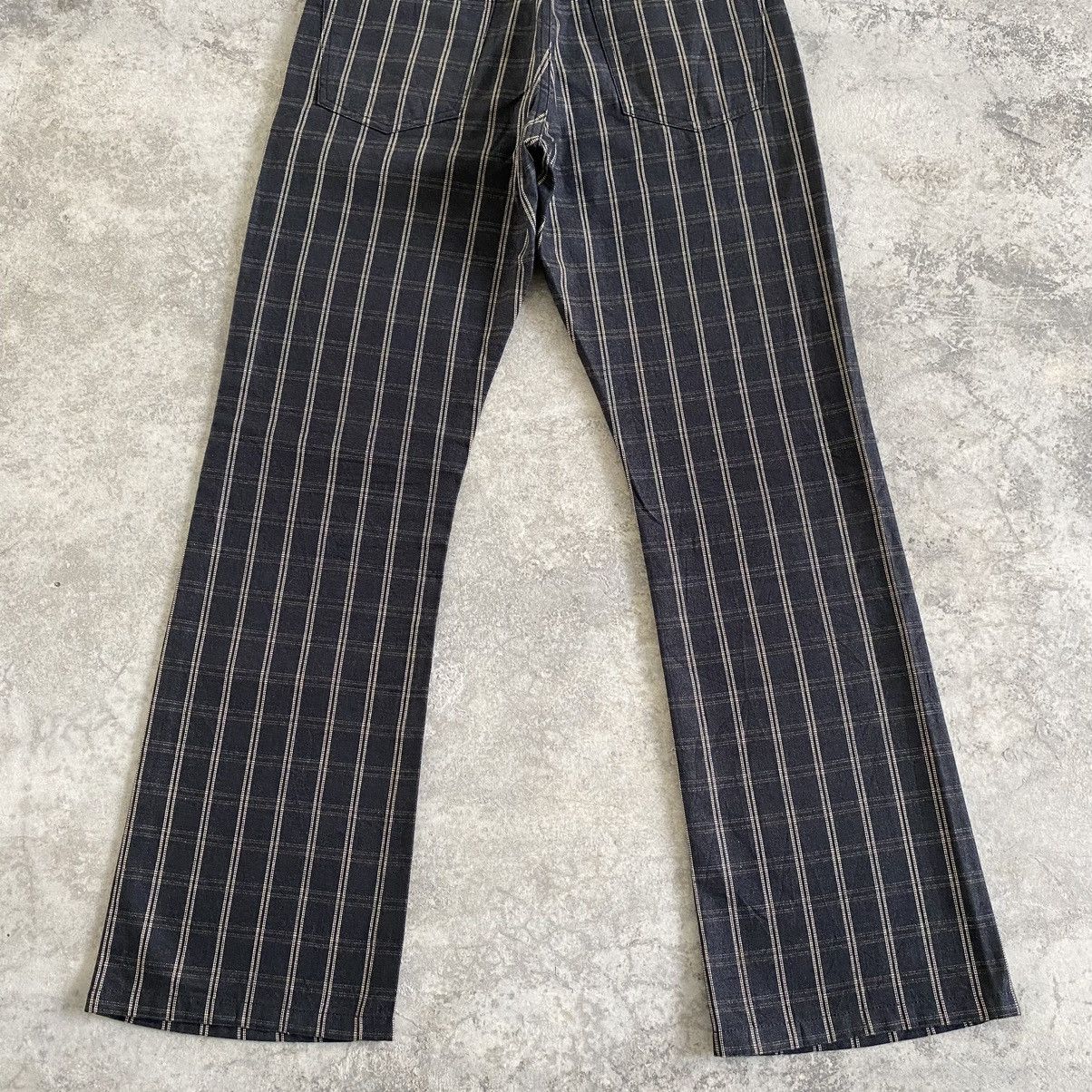 Vintage VTG Men’s Melrose Made In Japan Checker Flared Jeans Size US 30 / EU 46 - 14 Thumbnail