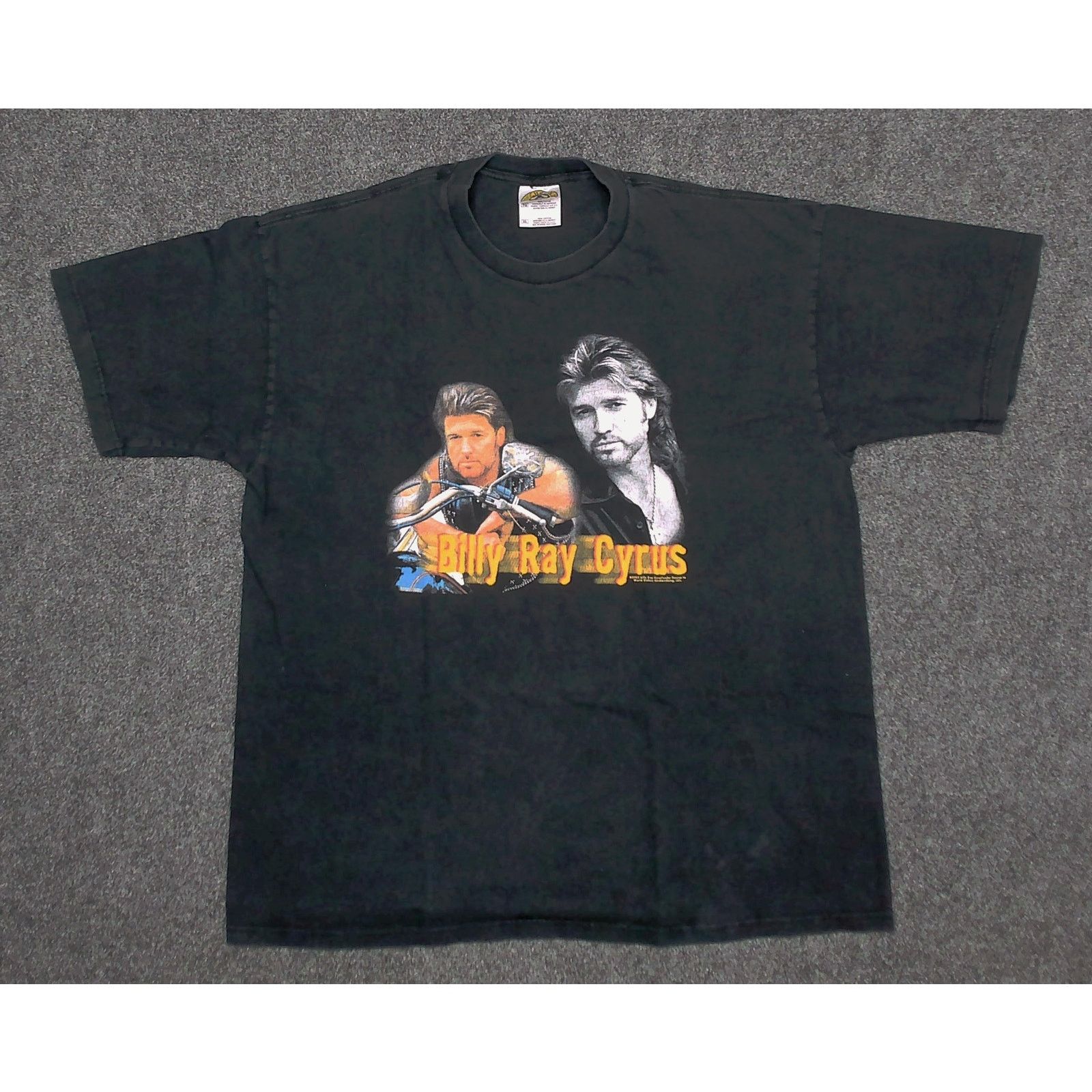 Vintage VTG 2002 Billy Ray Cyrus "Time Flies" Tour T-Shirt (Faded) Size US XXL / EU 58 / 5 - 3 Thumbnail