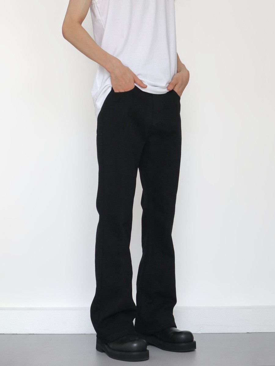 Japanese Brand High Street Vintage Black Bootcut Jeans for Men Size US 32 / EU 48 - 3 Thumbnail
