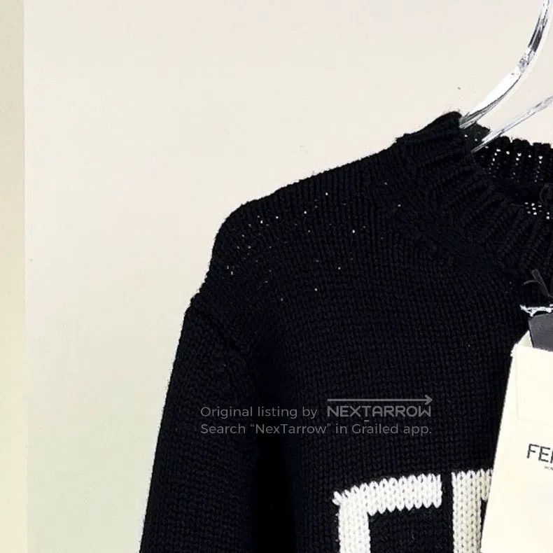 Fendi Fendi Black Letter Sweater Size US S / EU 44-46 / 1 - 4 Thumbnail