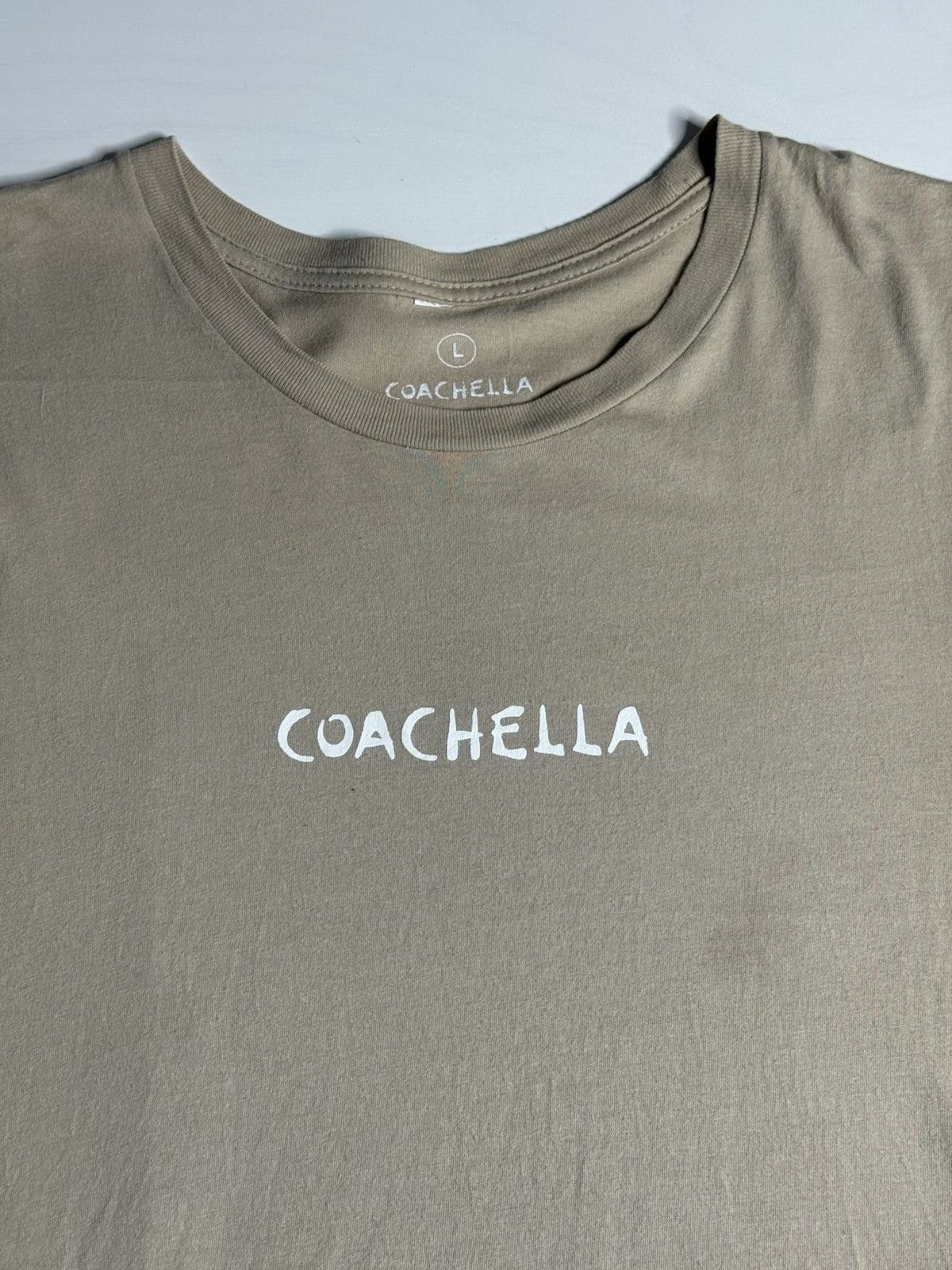 Coachella Coachella Music Festival 2019 Tee “Tan” [L] PREOWNED Size US L / EU 52-54 / 3 - 3 Thumbnail