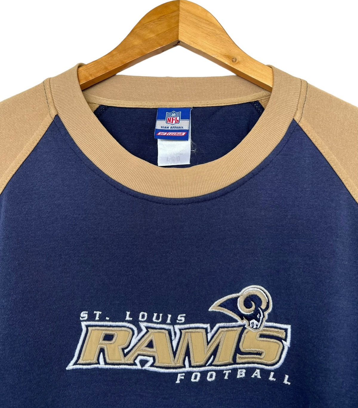 NFL Reebok St. Louis Rams Football Rugby Team NFL Sweatshirt Size US XL / EU 56 / 4 - 7 Thumbnail
