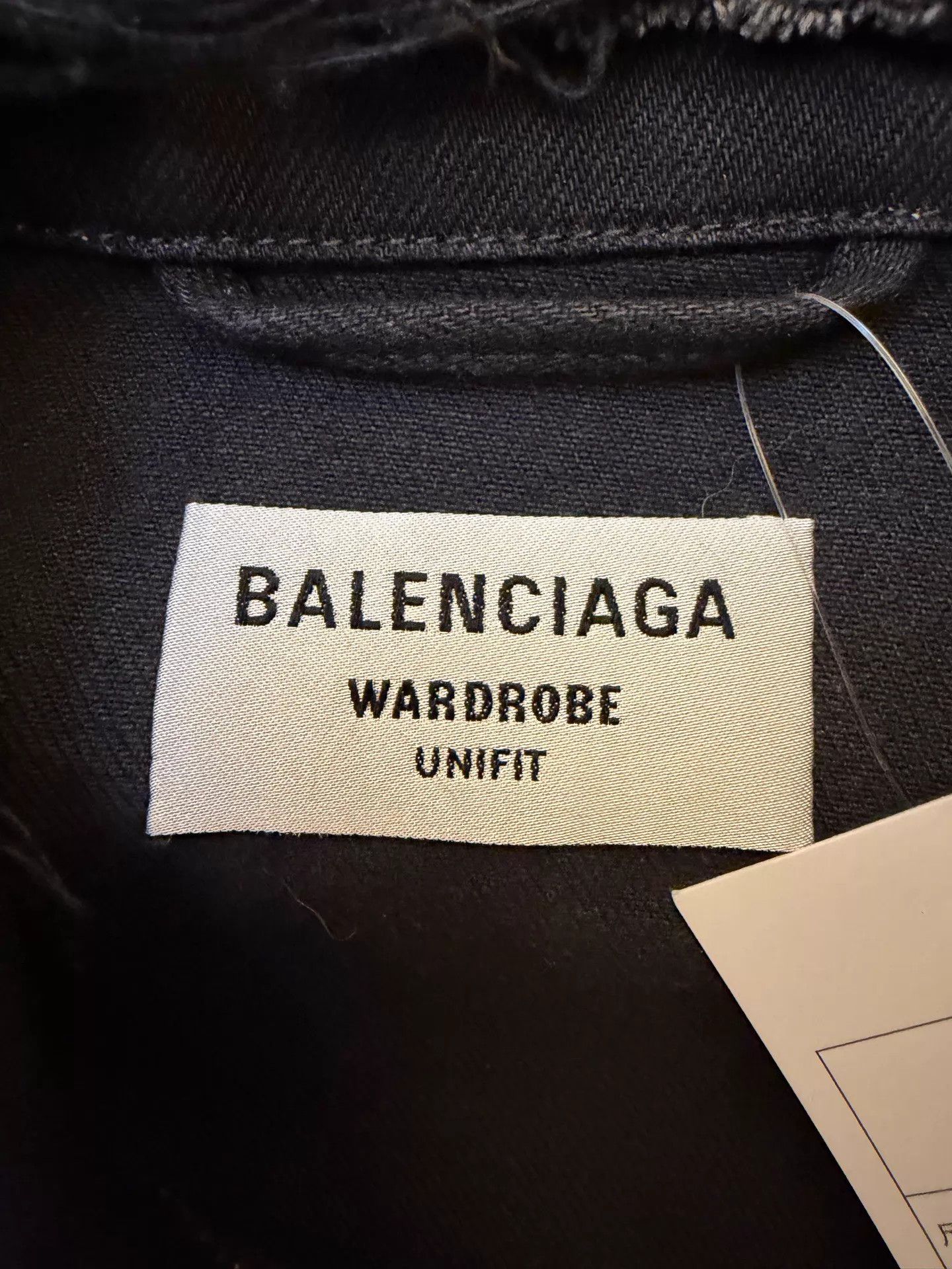 Balenciaga Balenciaga Logo-Embroidered Denim Jacket Black M Size US M / EU 48-50 / 2 - 2 Thumbnail