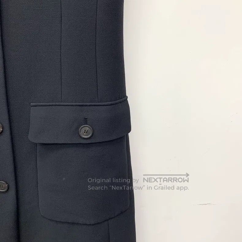 Dior Dior Black wool lapel single-breasted sleeveless dress Size XS / US 0-2 / IT 36-38 - 4 Thumbnail
