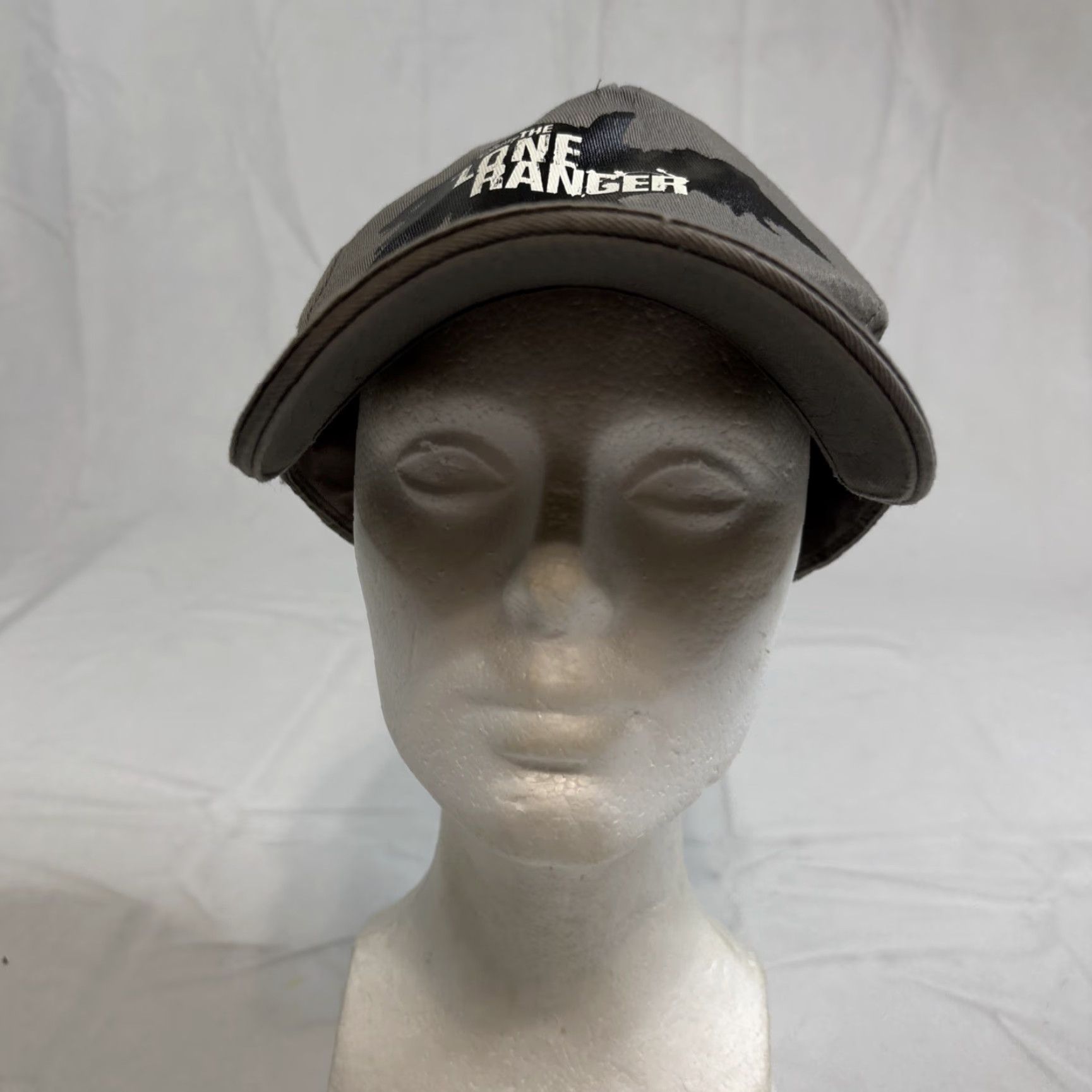 Disney Disney Lone Ranger Baseball Cap Hat Raven Graphic Strapback Armie Hammer Men One Size Gray Army Cap Size ONE SIZE - 2 Thumbnail