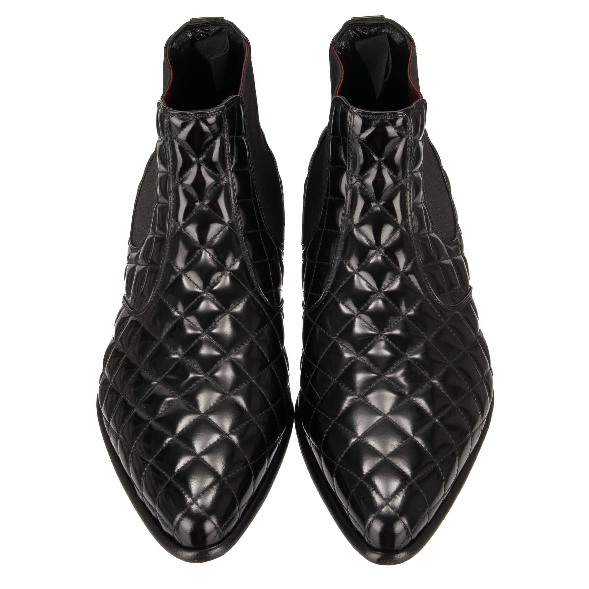 Dolce & Gabbana o1y0125 Leather Ankle Boots in Black Size US 8 / EU 41 - 3 Thumbnail