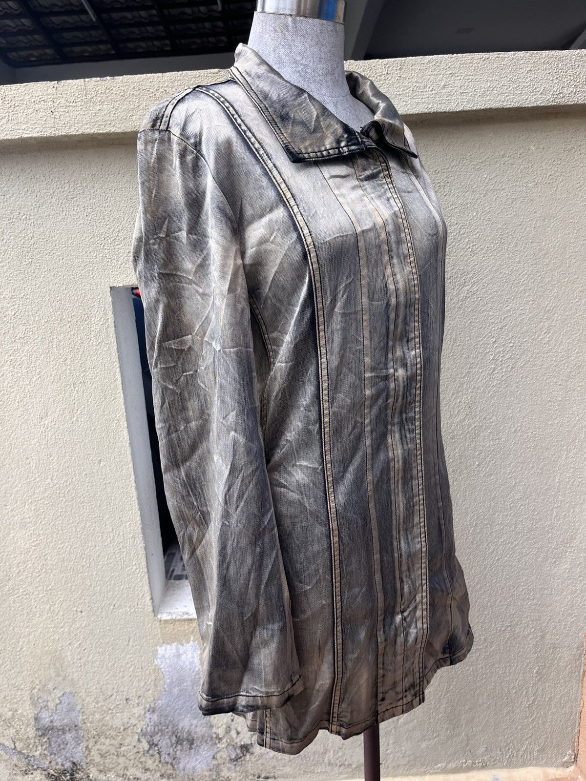 Japanese Brand Grey matelic jacket Size S / US 4 / IT 40 - 2 Thumbnail