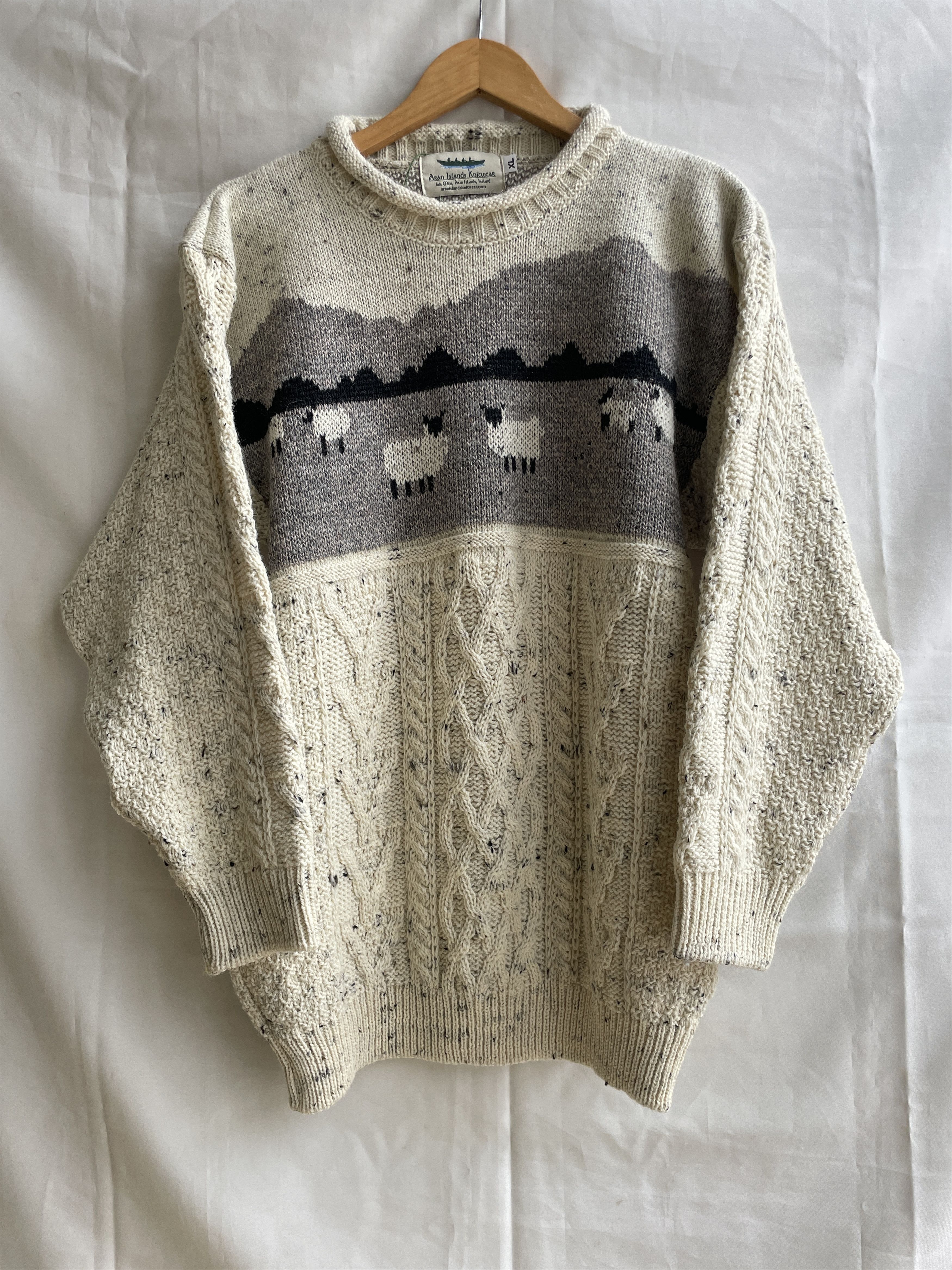 Aran Isles Knitwear Aran Islands Knitwear Sheep Cable Knit Traditional Sweater Size US XL / EU 56 / 4 - 1 Thumbnail