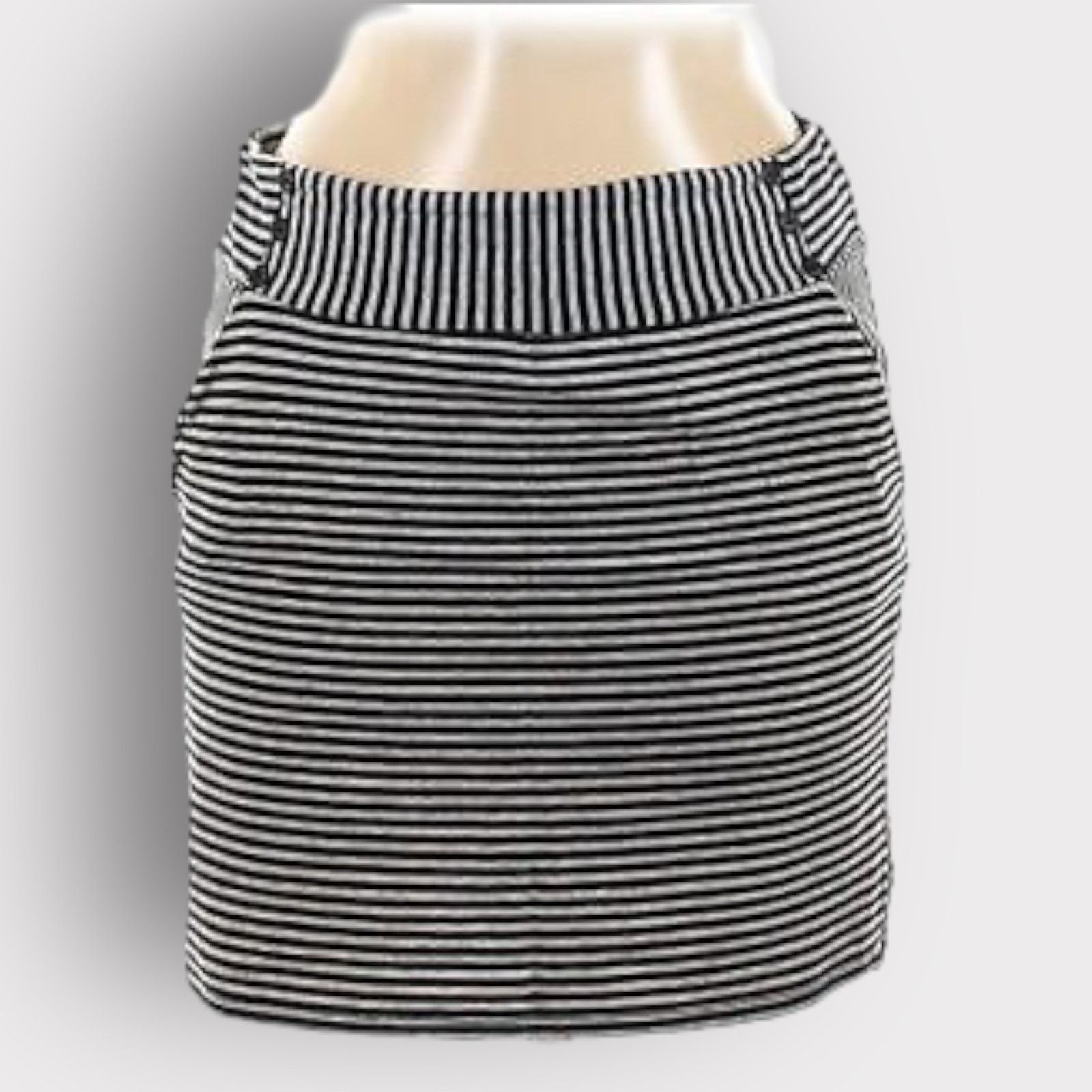 Vintage Xhilaration | Striped Mini Bodycon Skirt | Medium Size 30" / US 8 / IT 44 - 8 Thumbnail