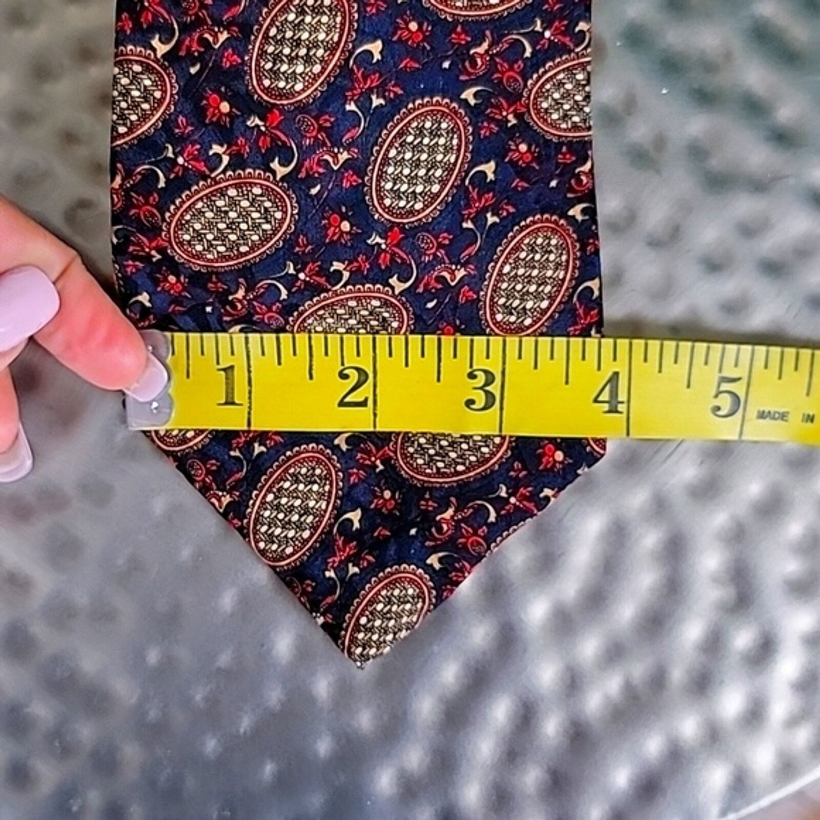 Hardy Amies Hardy Amies Mens Paisley Silk Neck Tie Classic 4" Size ONE SIZE - 7 Thumbnail