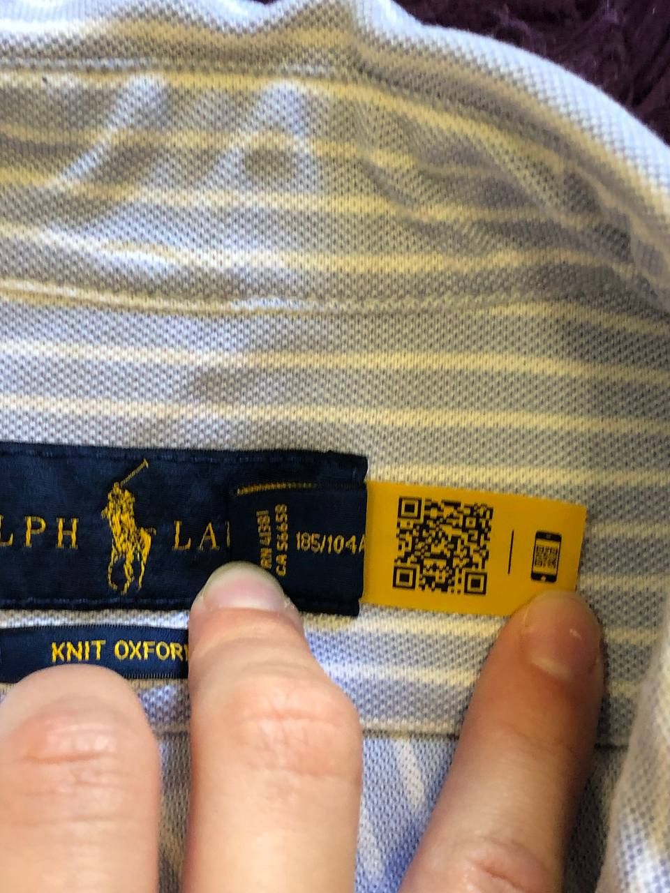 Ralph Lauren Ralph Lauren Knit Oxford Striped Button Up Shirt Size XL Size US XL / EU 56 / 4 - 3 Thumbnail