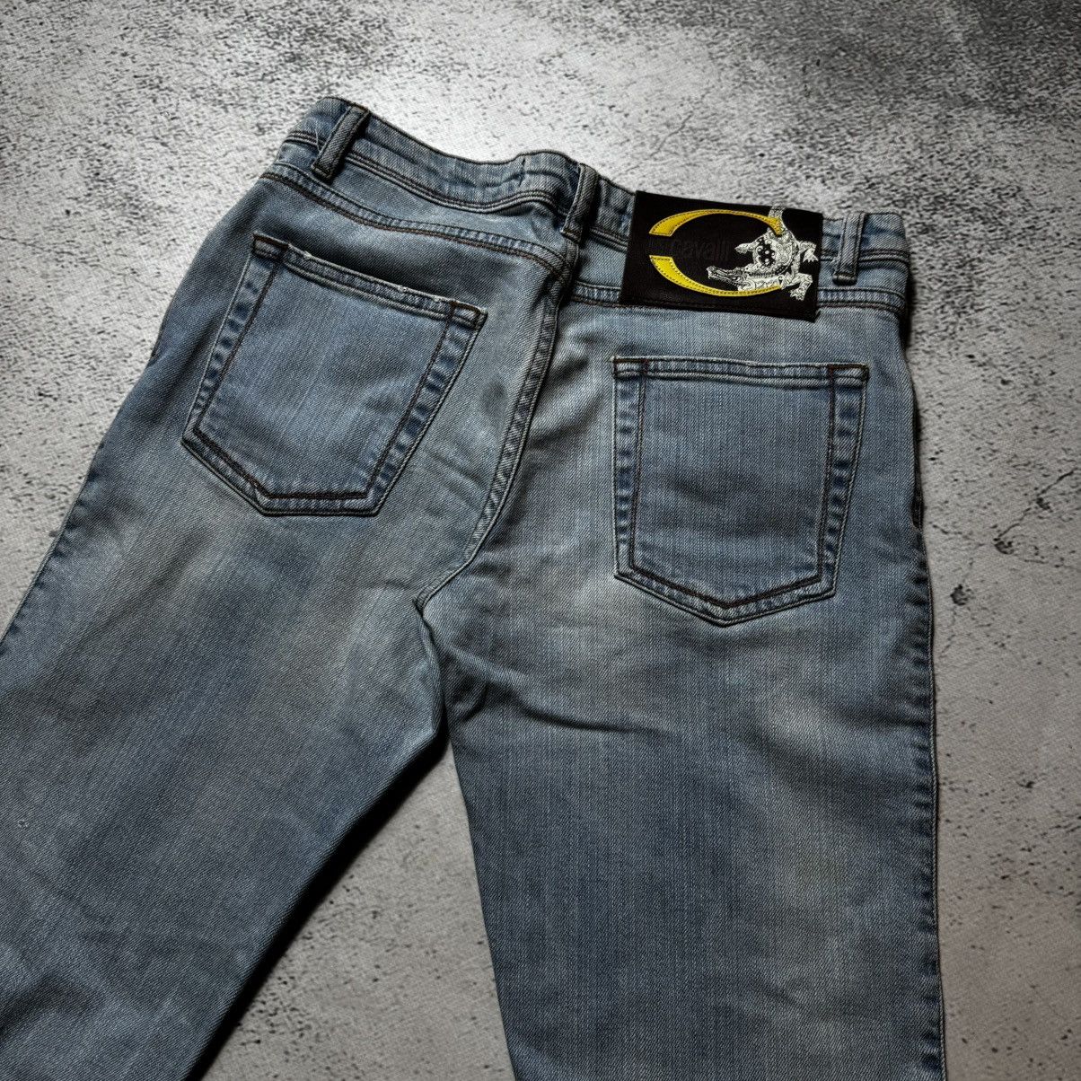 Roberto Cavalli vintage just cavalli flared light blue jeans roberto cavalli Size 27" / US 4 / IT 40 - 6 Thumbnail